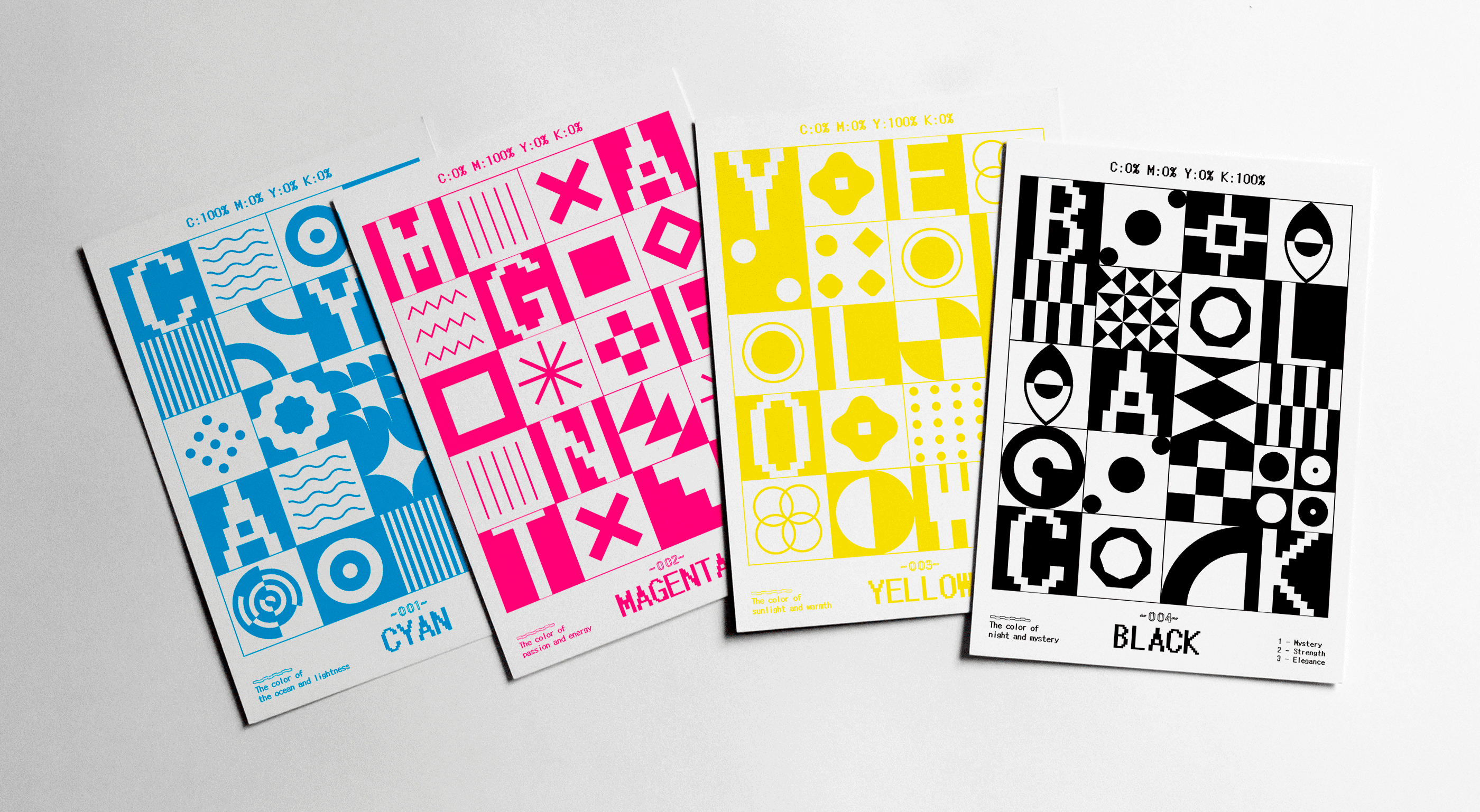 Серия плакатов «CMYK: Геометрия цвета» — Изображение №1 — Графика на Dprofile