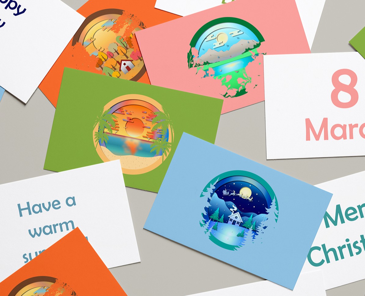 «Paper Cut Сезоны»: Универсальные Принты для Мерча на Dprofile