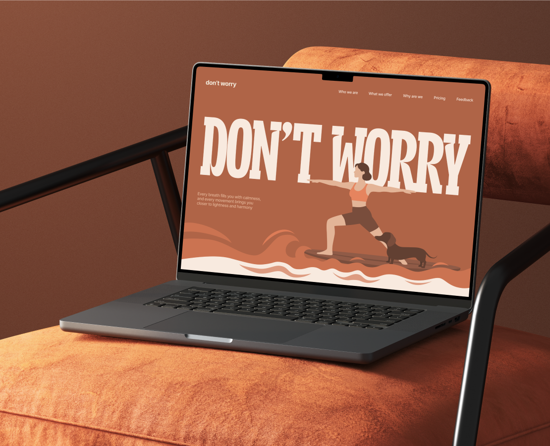 Landing page | Puppy yoga на Dprofile