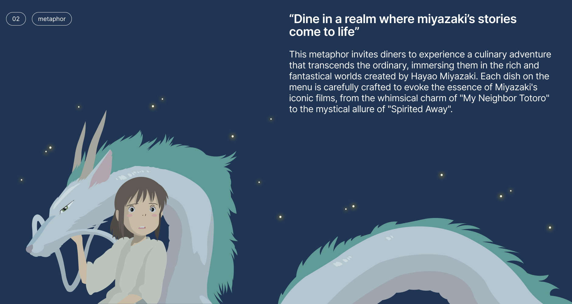 Miyazaki's Menu | Landing page — Изображение №4 — Интерфейсы, Иллюстрация на Dprofile