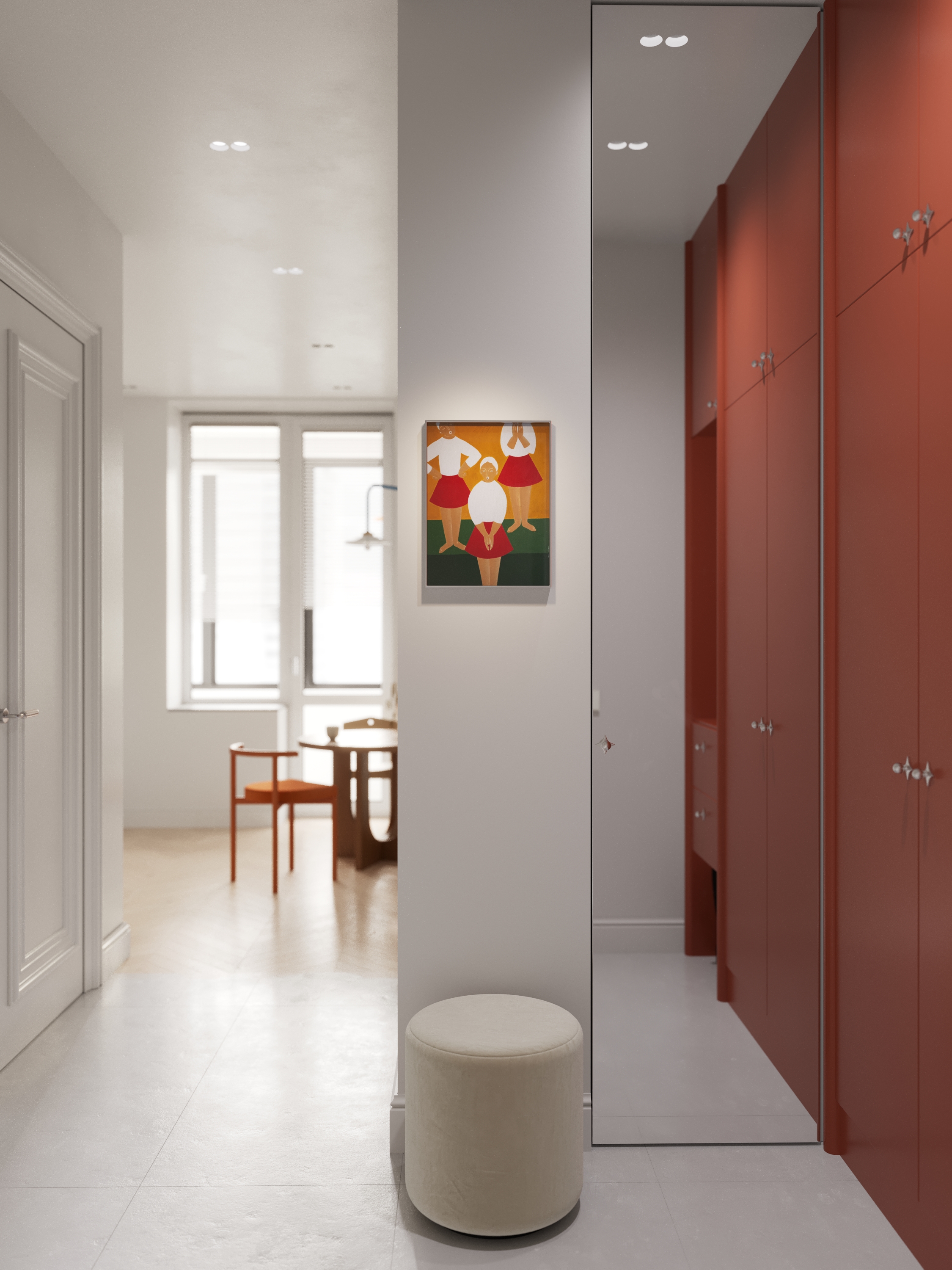 Современный интерьер квартиры с цветовыми акцентами — Изображение №1 — Архитектура на Dprofile