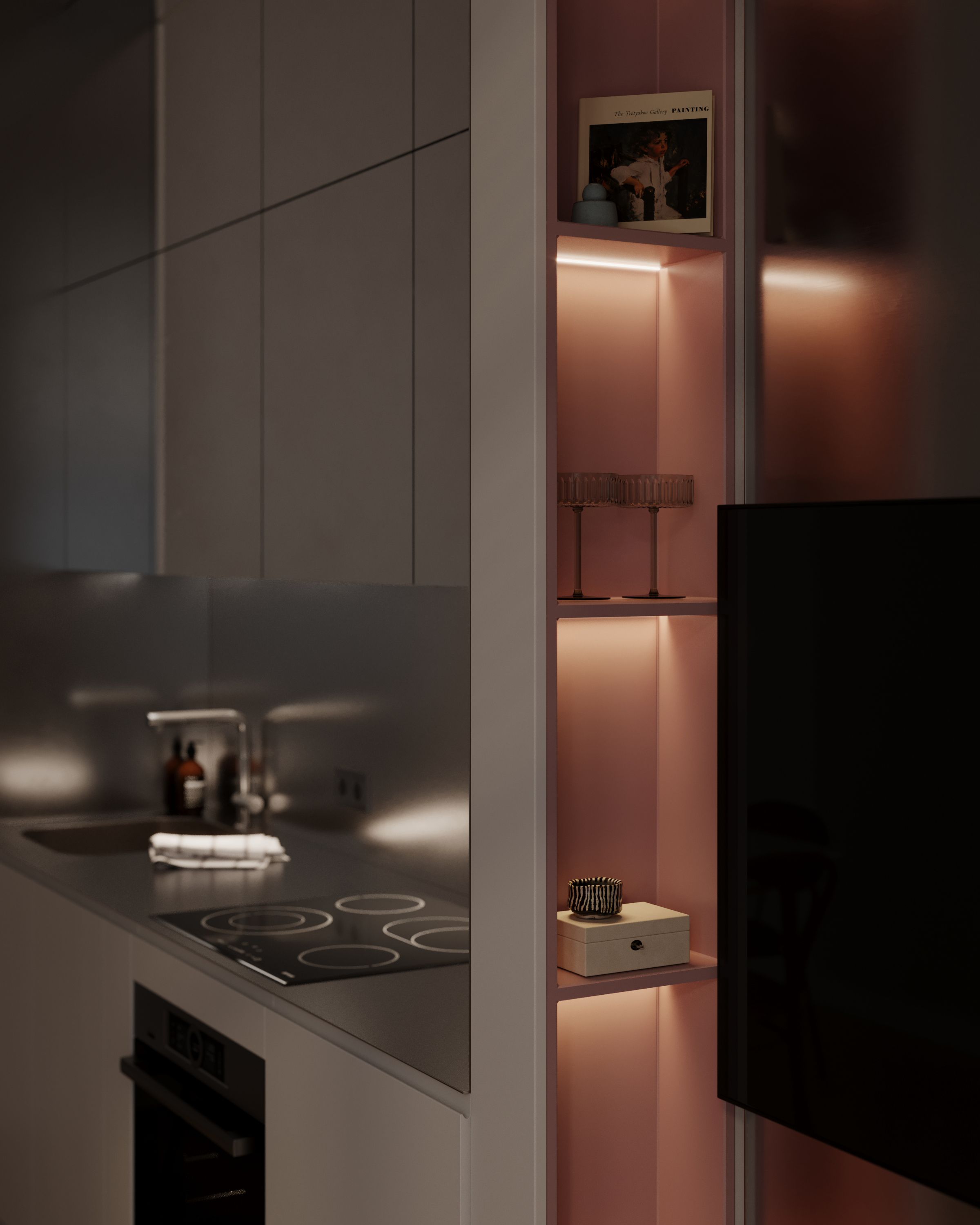 Кухня-гостиная (ЖК "Резиденции Сколково) — Изображение №7 — Архитектура на Dprofile