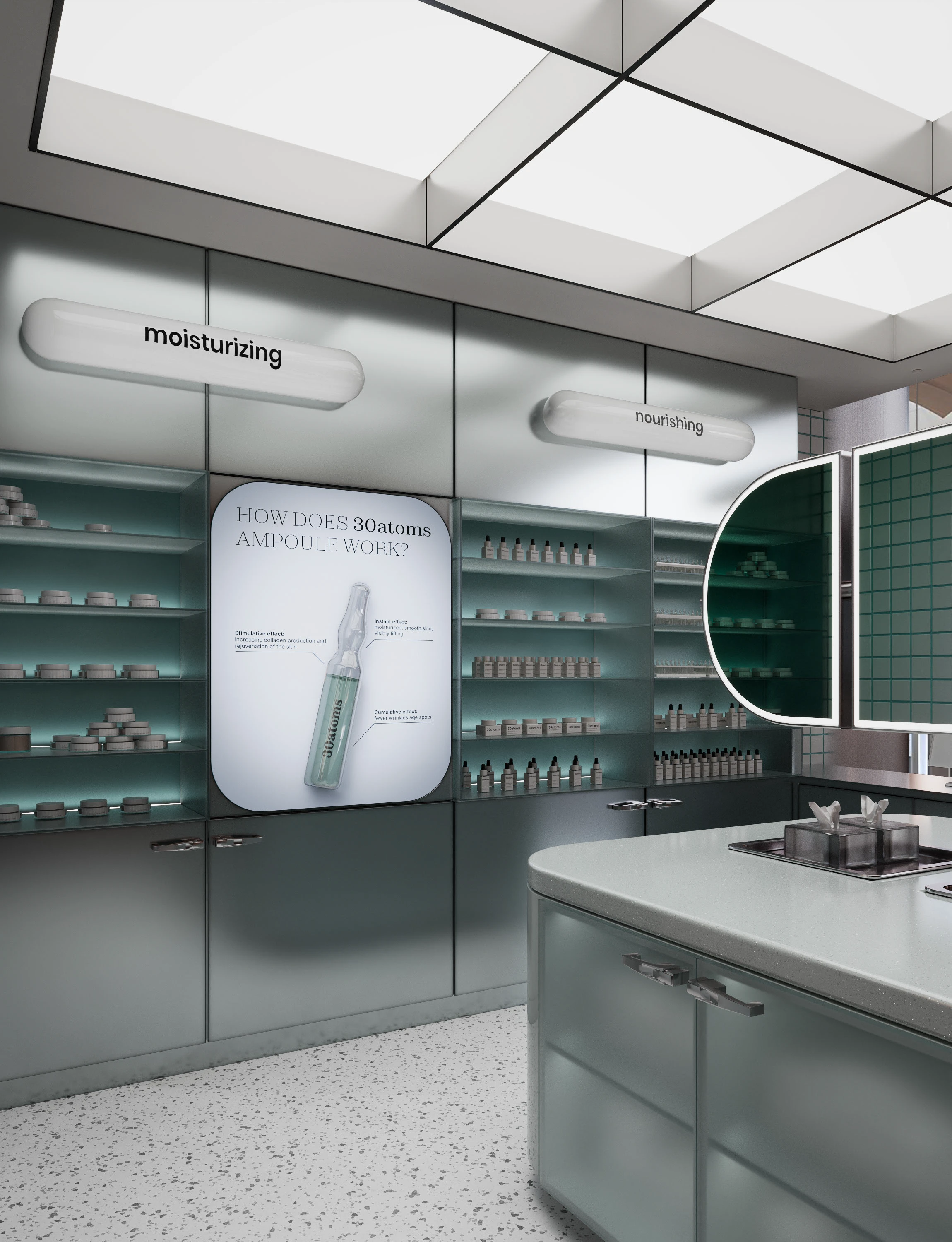 Pop-up store 30atoms | Дизайн магазина, ритейл — Изображение №11 — Архитектура на Dprofile