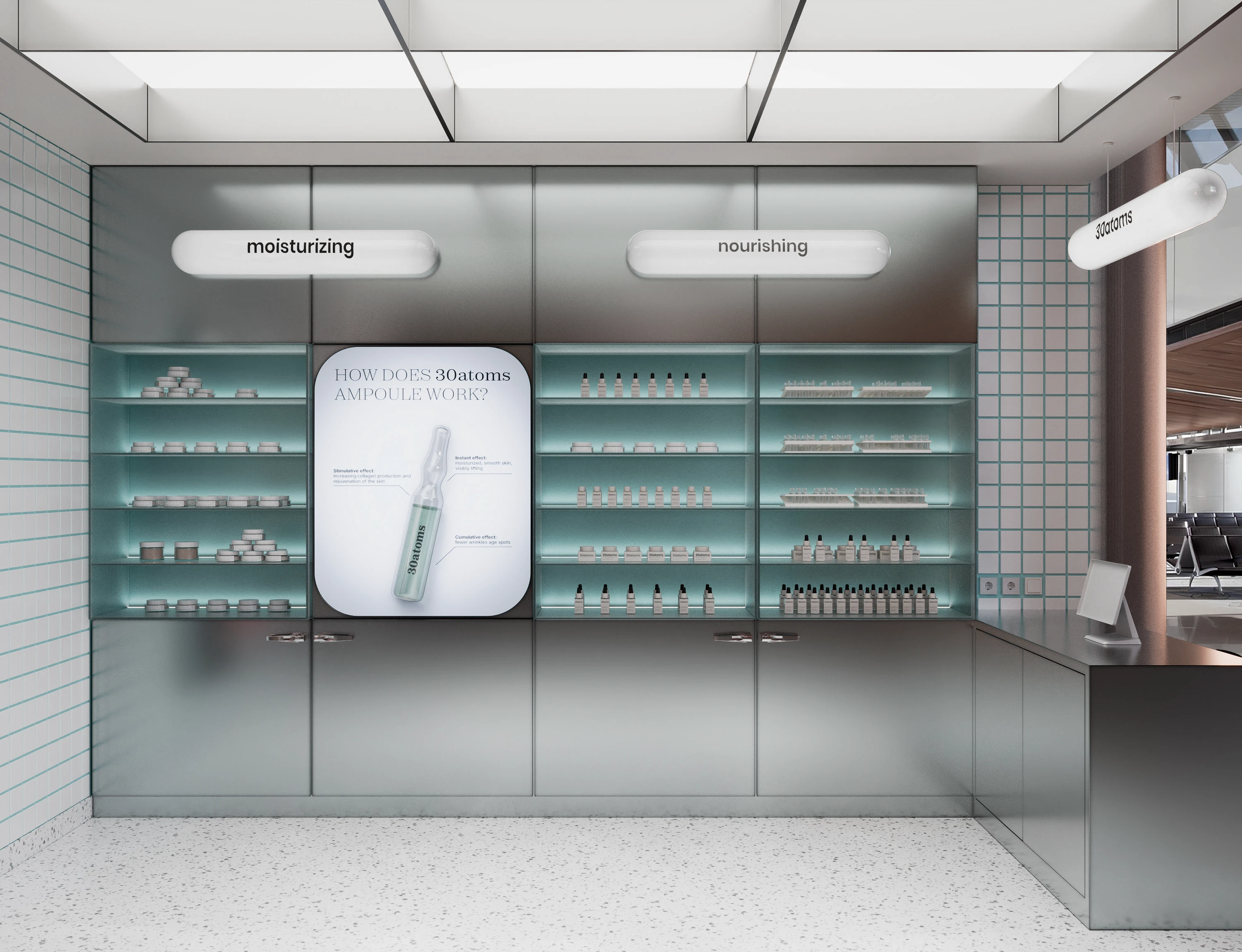 Pop-up store 30atoms | Дизайн магазина, ритейл — Изображение №13 — Архитектура на Dprofile