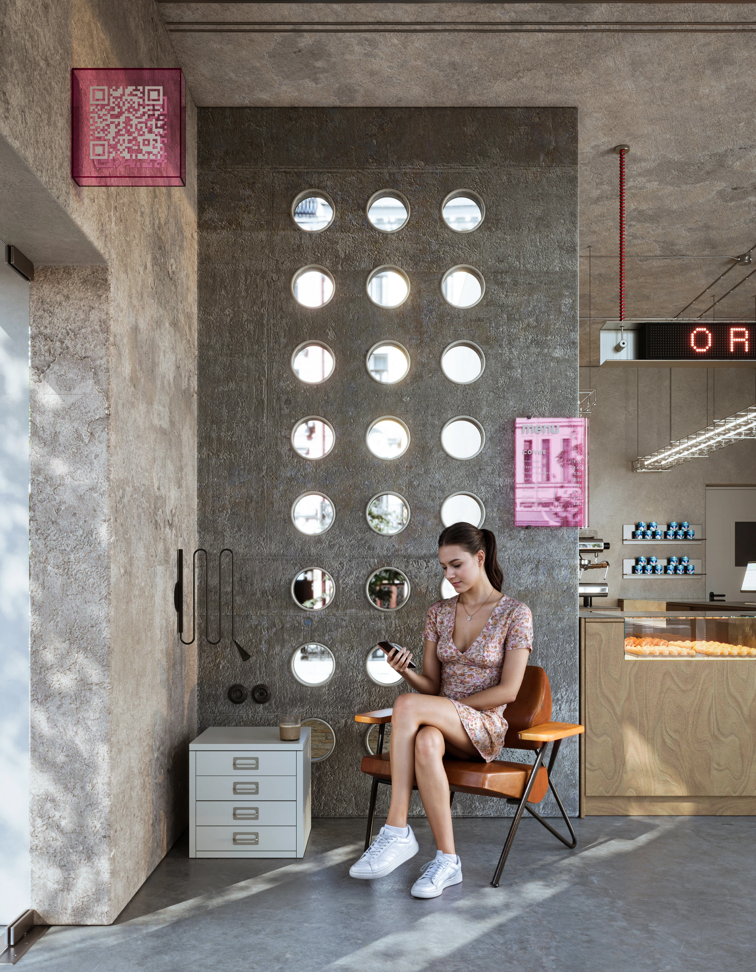 Oreshek cafe | Дизайн кафе — Изображение №3 — Архитектура на Dprofile