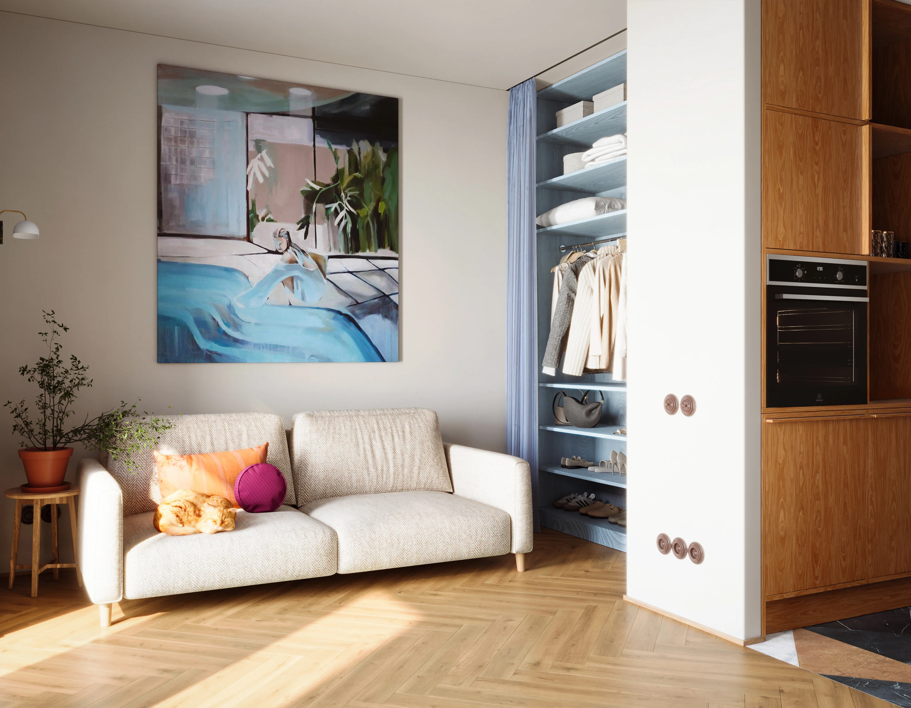 Квартира-студия (ЖК Среда на Лобачевского) — Изображение №12 — Архитектура на Dprofile