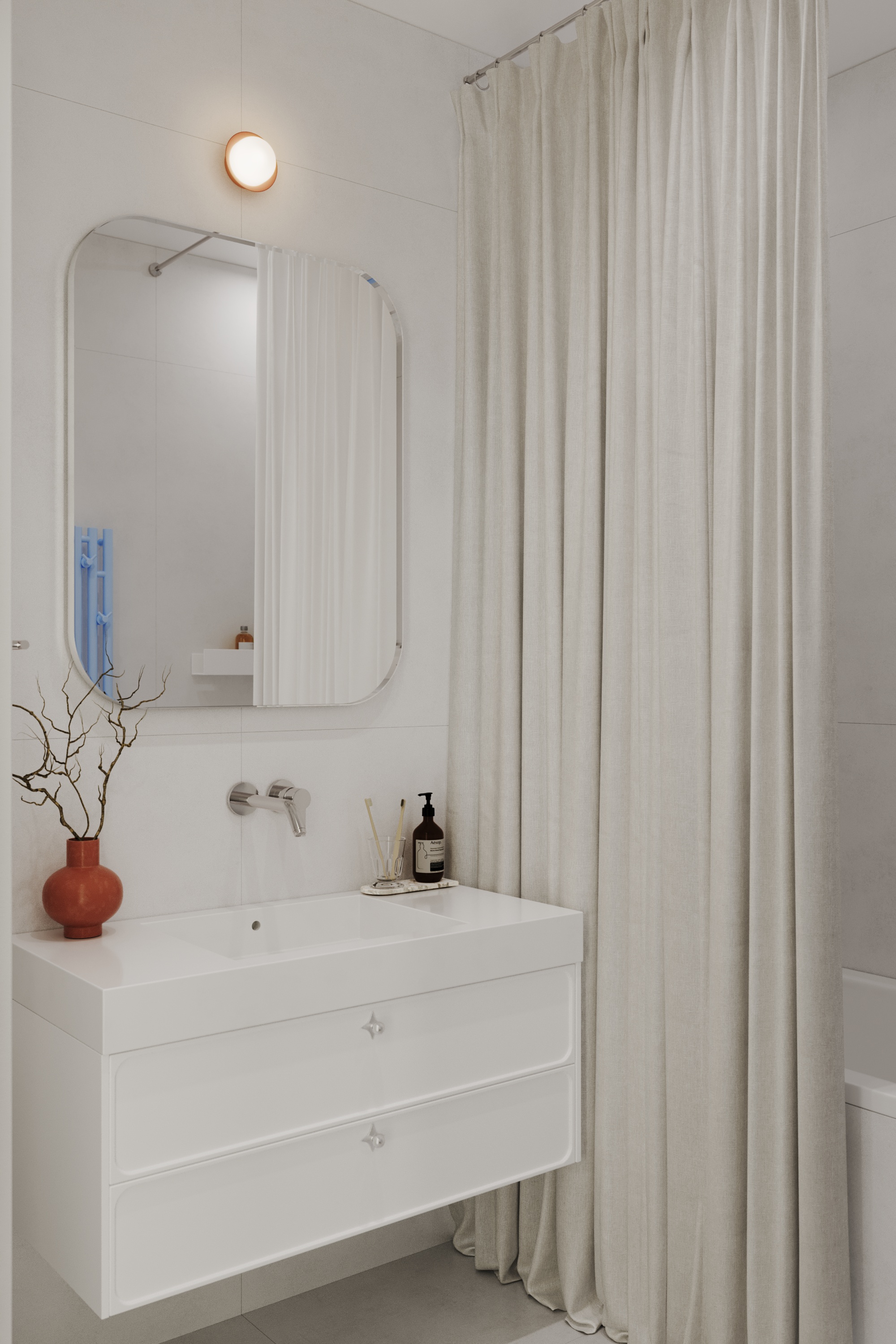 Современный интерьер квартиры с цветовыми акцентами — Изображение №10 — Архитектура на Dprofile