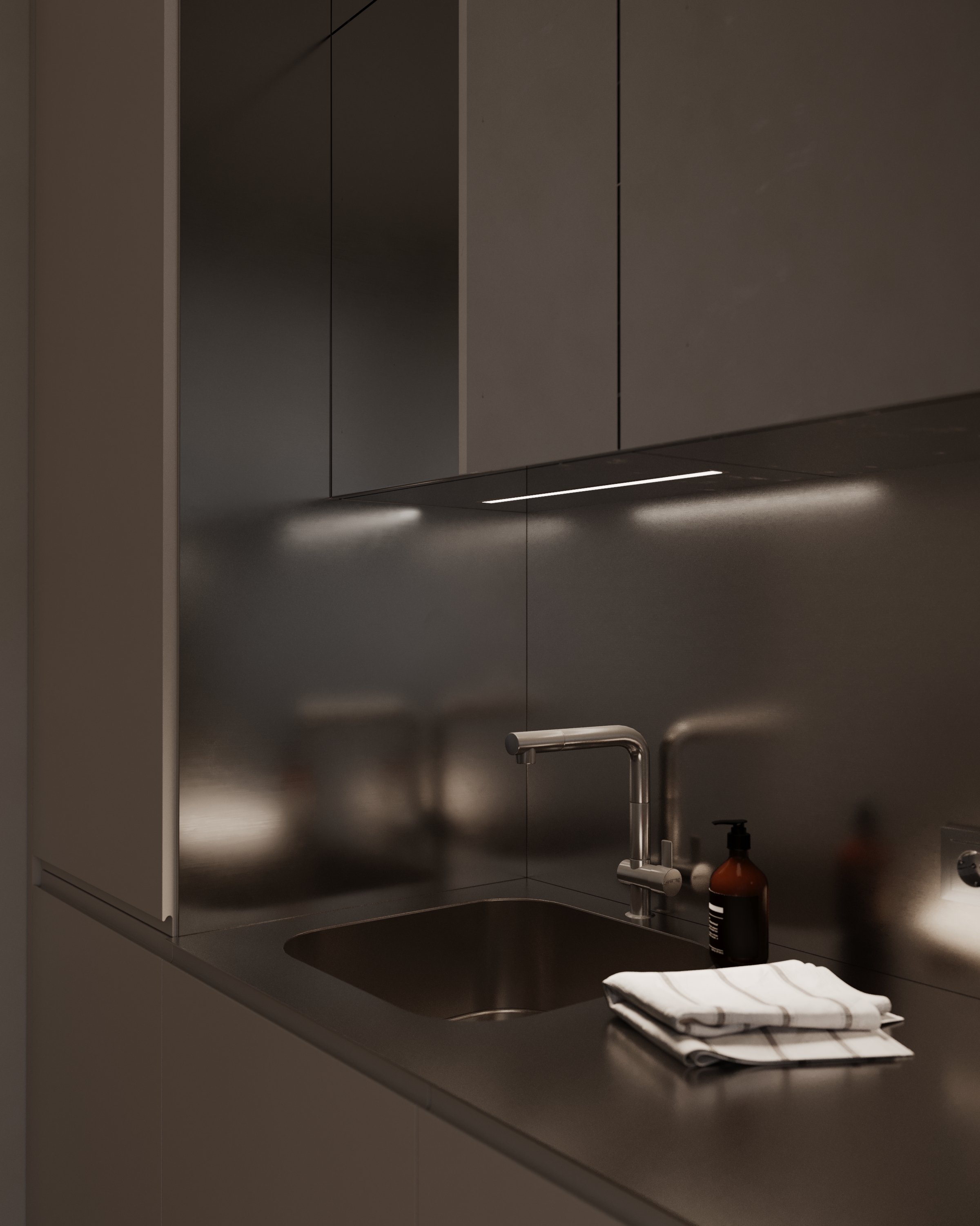 Кухня-гостиная (ЖК "Резиденции Сколково) — Изображение №9 — Архитектура на Dprofile