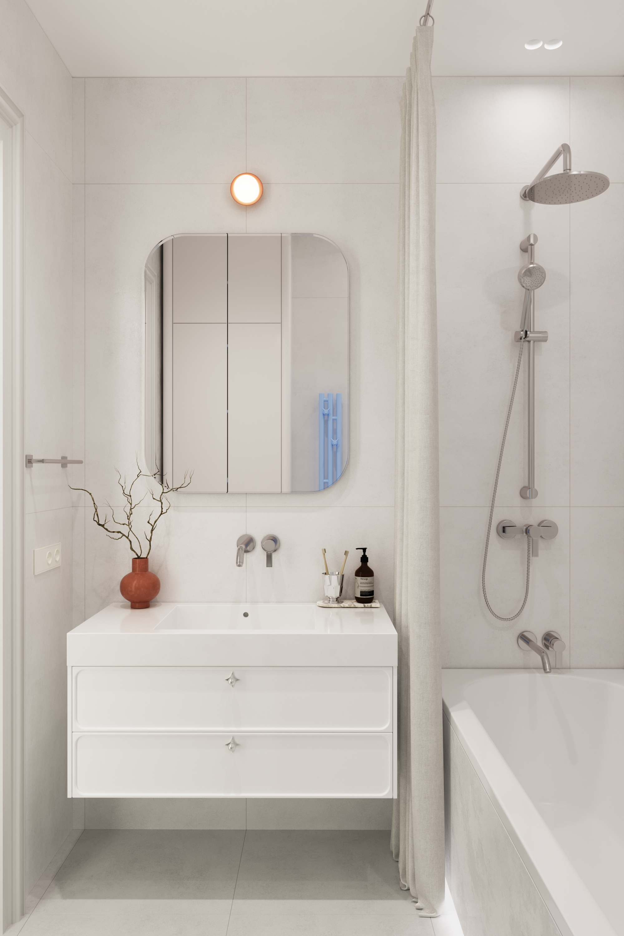 Современный интерьер квартиры с цветовыми акцентами — Изображение №9 — Архитектура на Dprofile