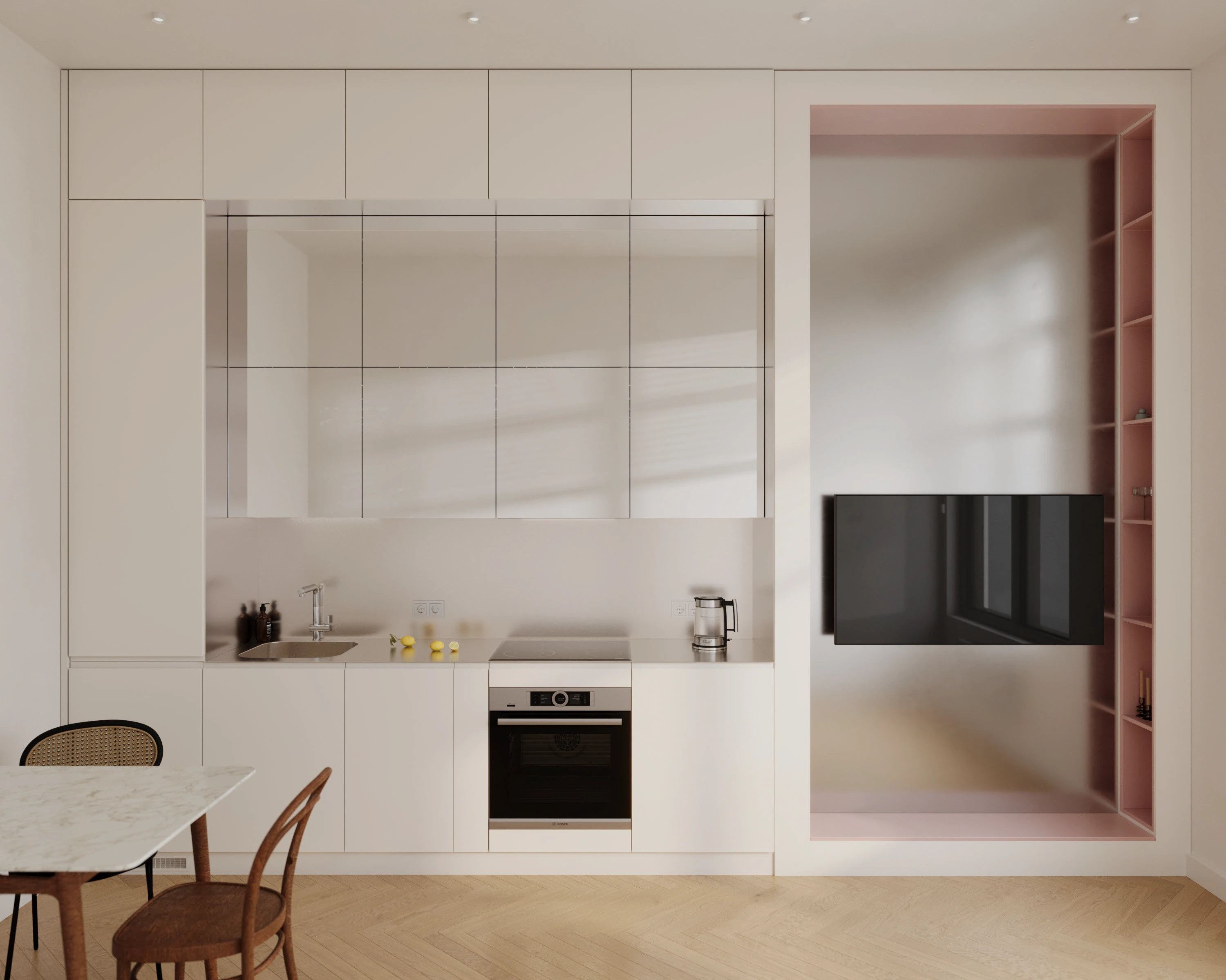 Кухня-гостиная (ЖК "Резиденции Сколково) — Изображение №2 — Архитектура на Dprofile