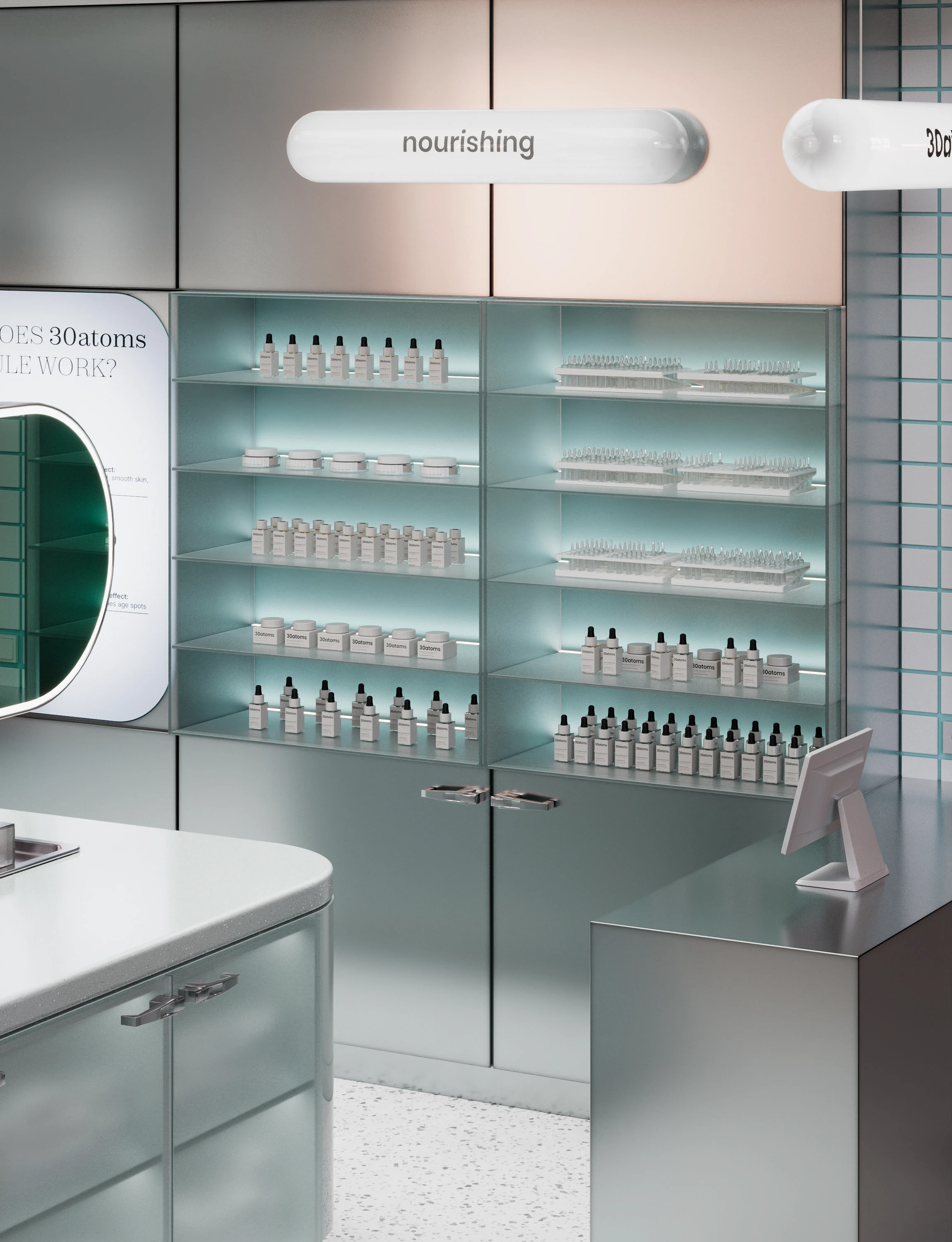 Pop-up store 30atoms | Дизайн магазина, ритейл — Изображение №10 — Архитектура на Dprofile