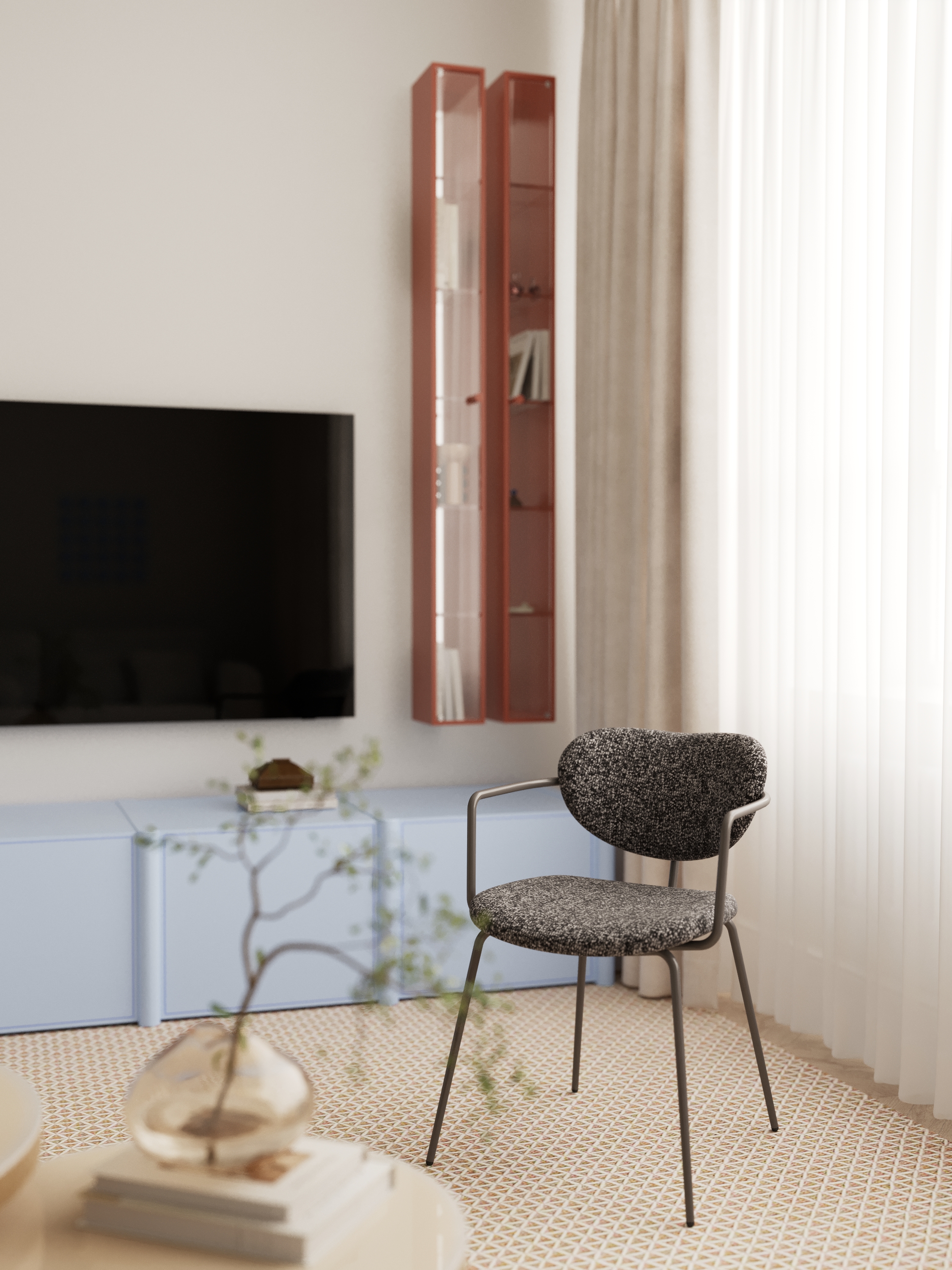 Современный интерьер квартиры с цветовыми акцентами — Изображение №27 — Архитектура на Dprofile