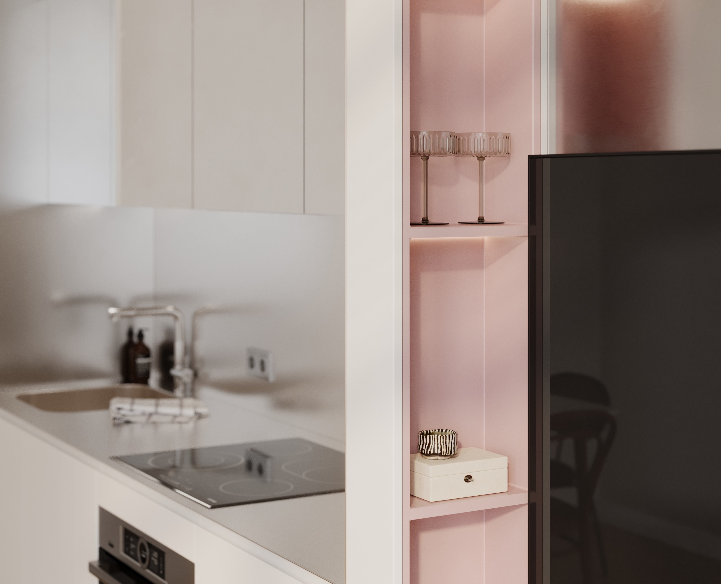 Кухня-гостиная (ЖК "Резиденции Сколково) на Dprofile