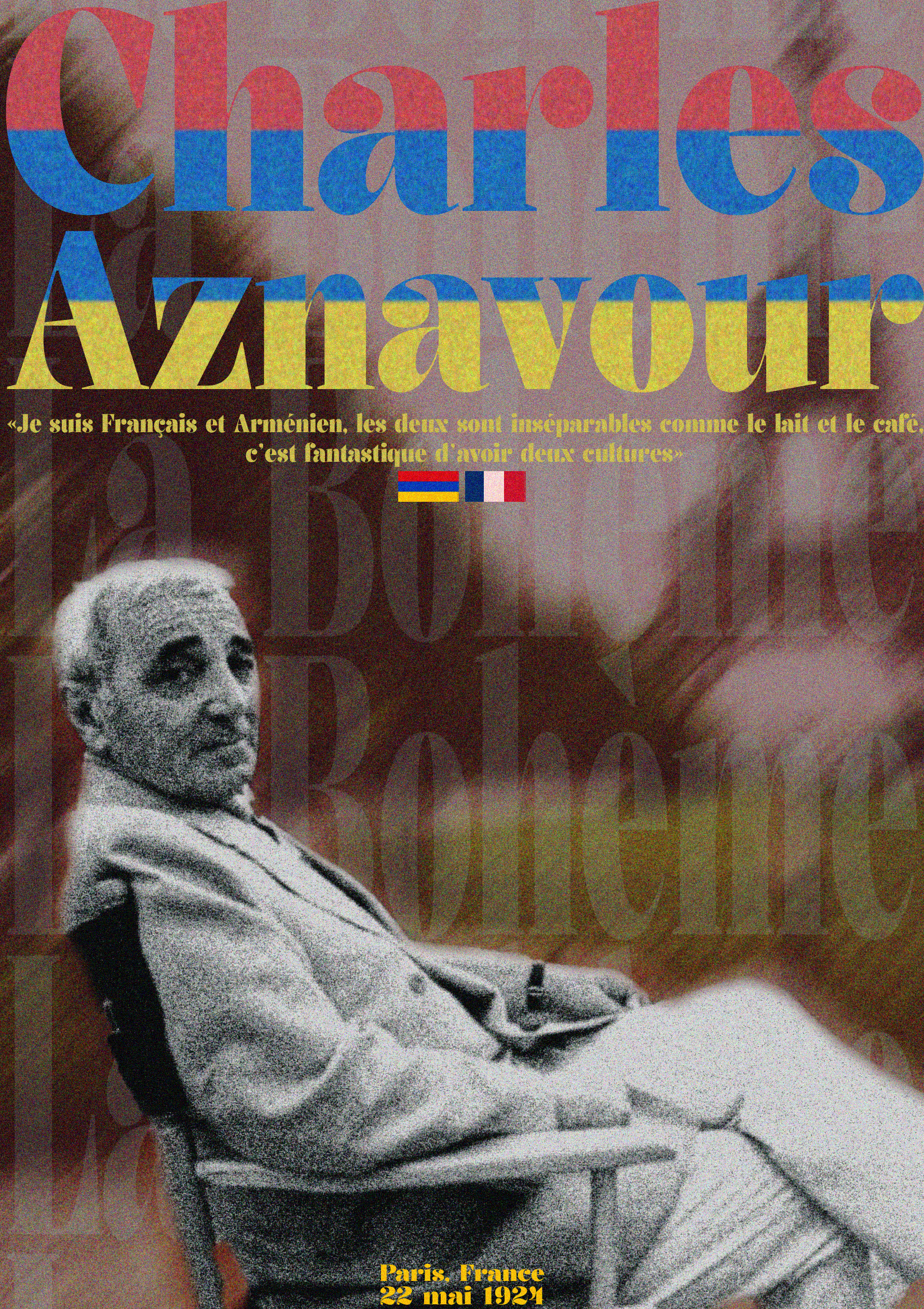 Charles Aznavour Poster — Изображение №1 — Графика на Dprofile