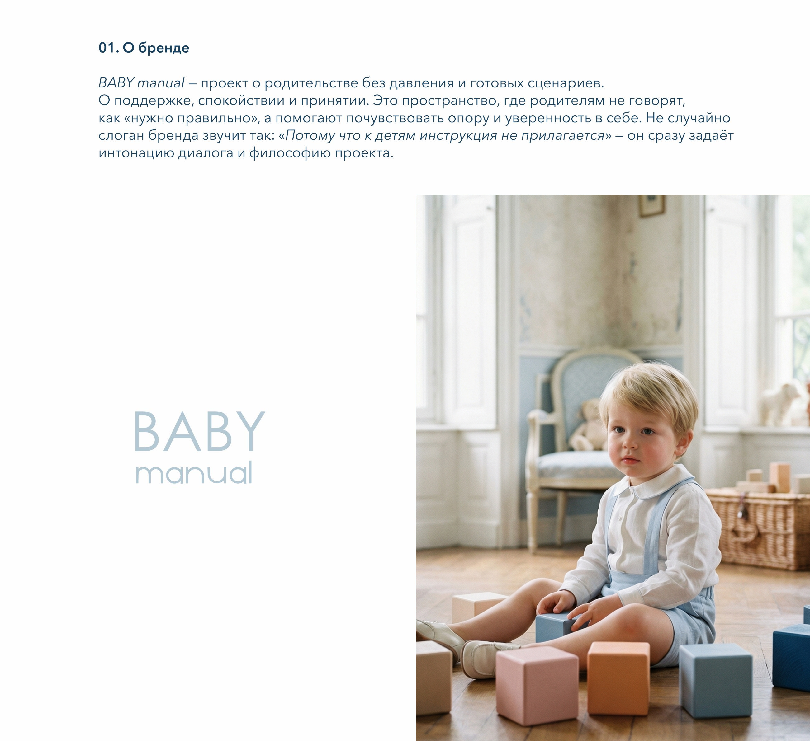 Айдентика для бренда BABY manual — Изображение №2 — Брендинг на Dprofile