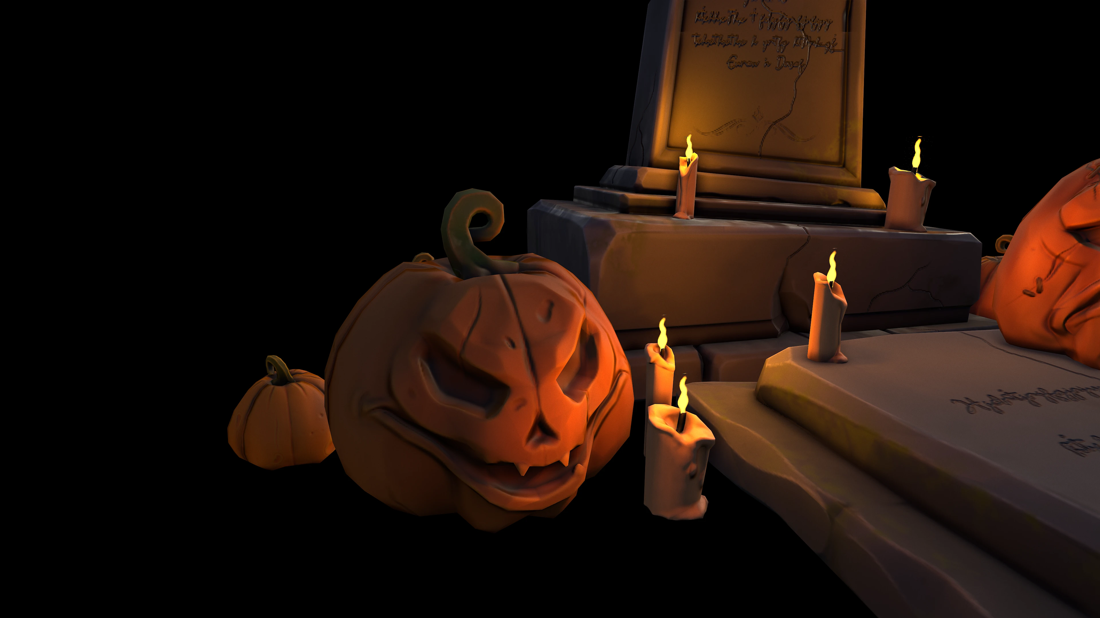 Надгробие и тыковки — Изображение №8 — Иллюстрация, 3D на Dprofile