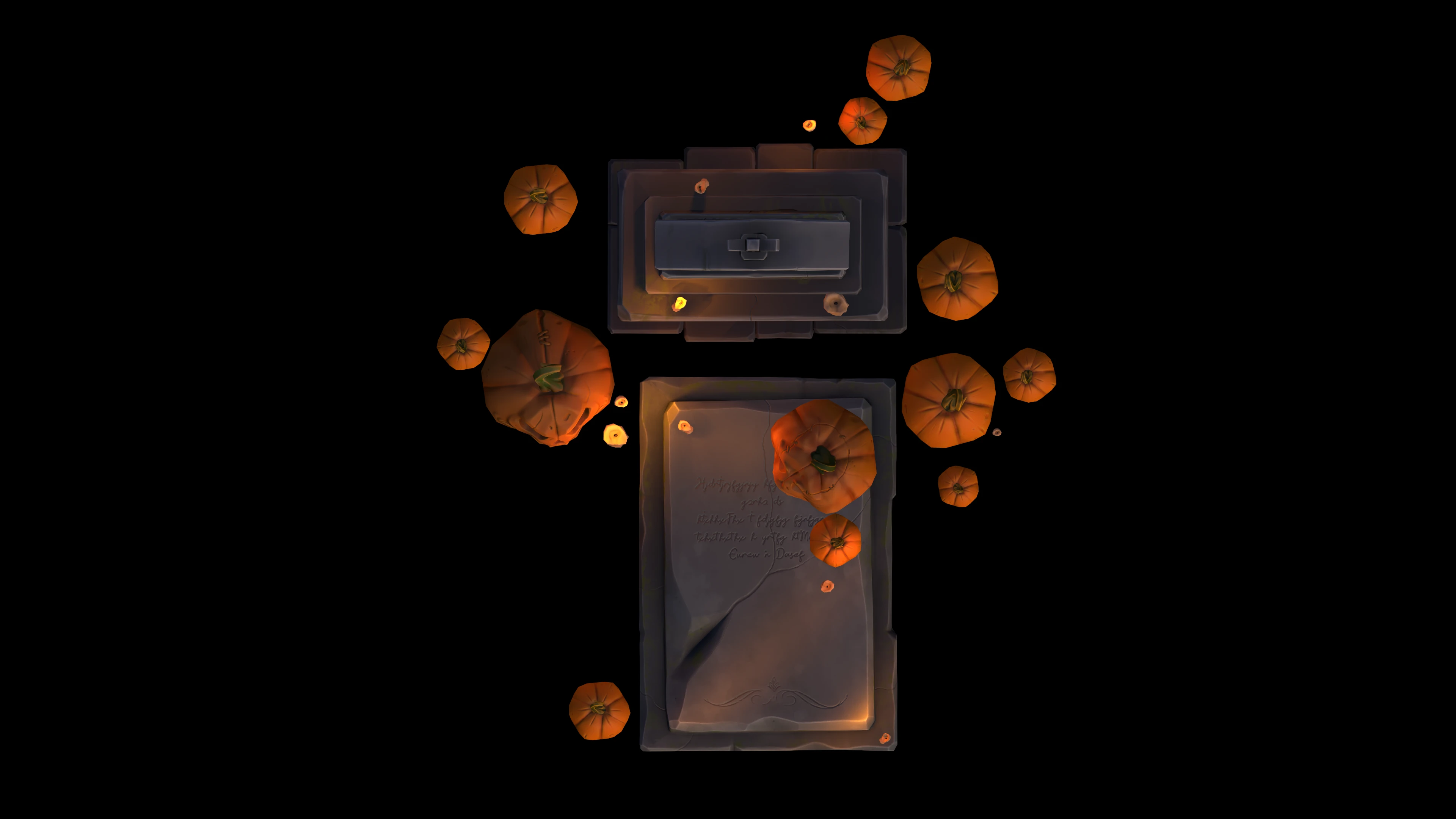 Надгробие и тыковки — Изображение №10 — Иллюстрация, 3D на Dprofile