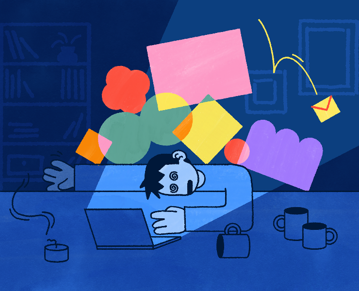 Выгорание — Иллюстрация, Графика на Dprofile
