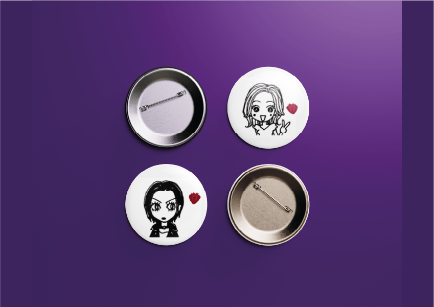 Разработка мини-каталога продукции (мерч) аниме Нана — Изображение №10 — Брендинг, Графика на Dprofile