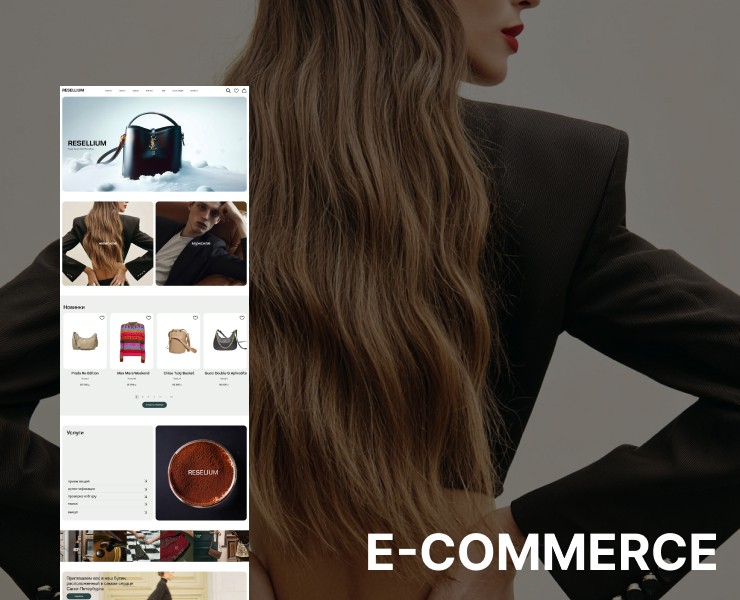 Интернет-магазин для комиссионного бутика Resellium на Dprofile