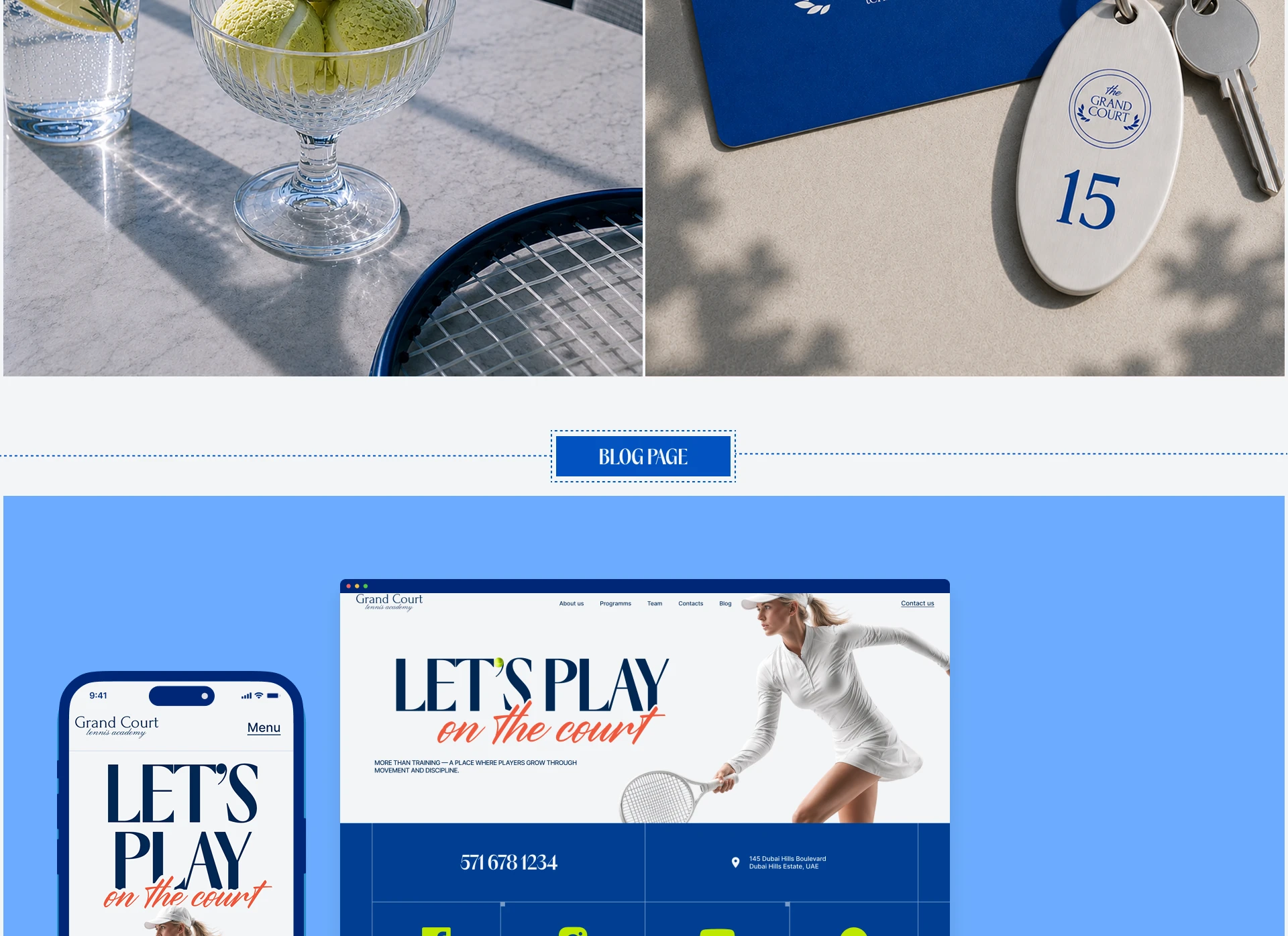 GRAND COURT — Tennis School Website Design | UX/UI — Изображение №16 — Интерфейсы на Dprofile