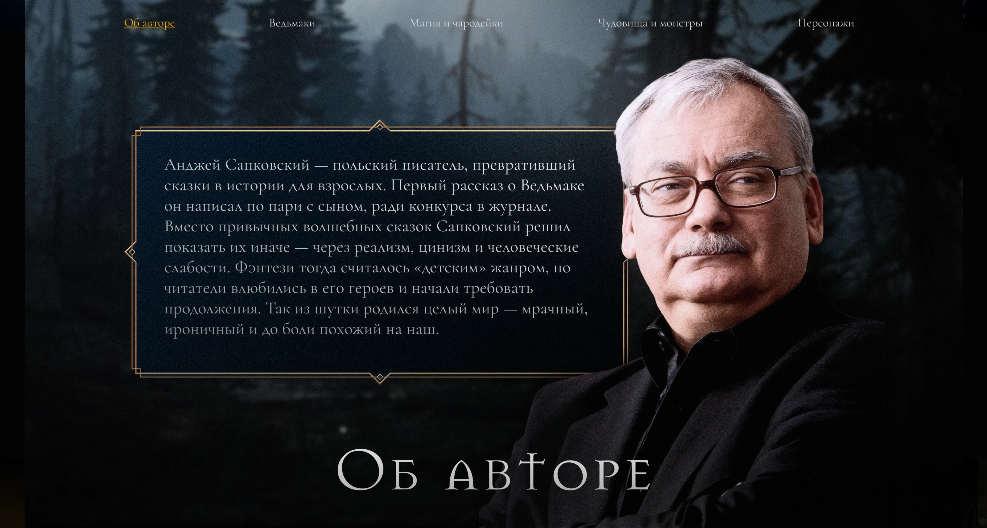 Презентация к саге "Ведьмак". Witcher — Изображение №8 — Интерфейсы, Графика на Dprofile