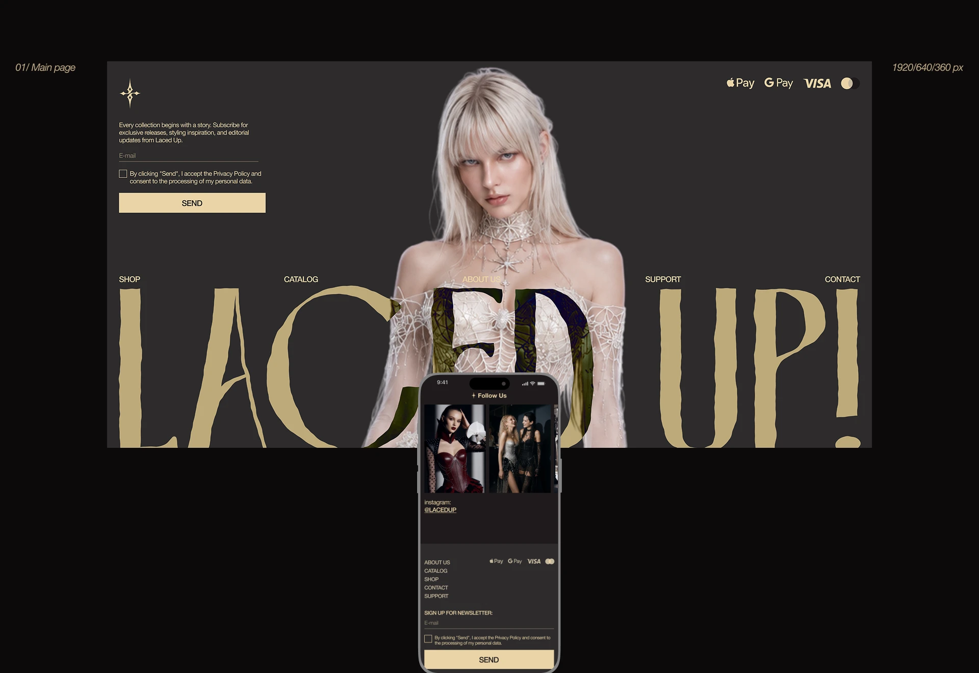Laced Up! // E-commerce Website — Изображение №7 — Интерфейсы, Брендинг на Dprofile