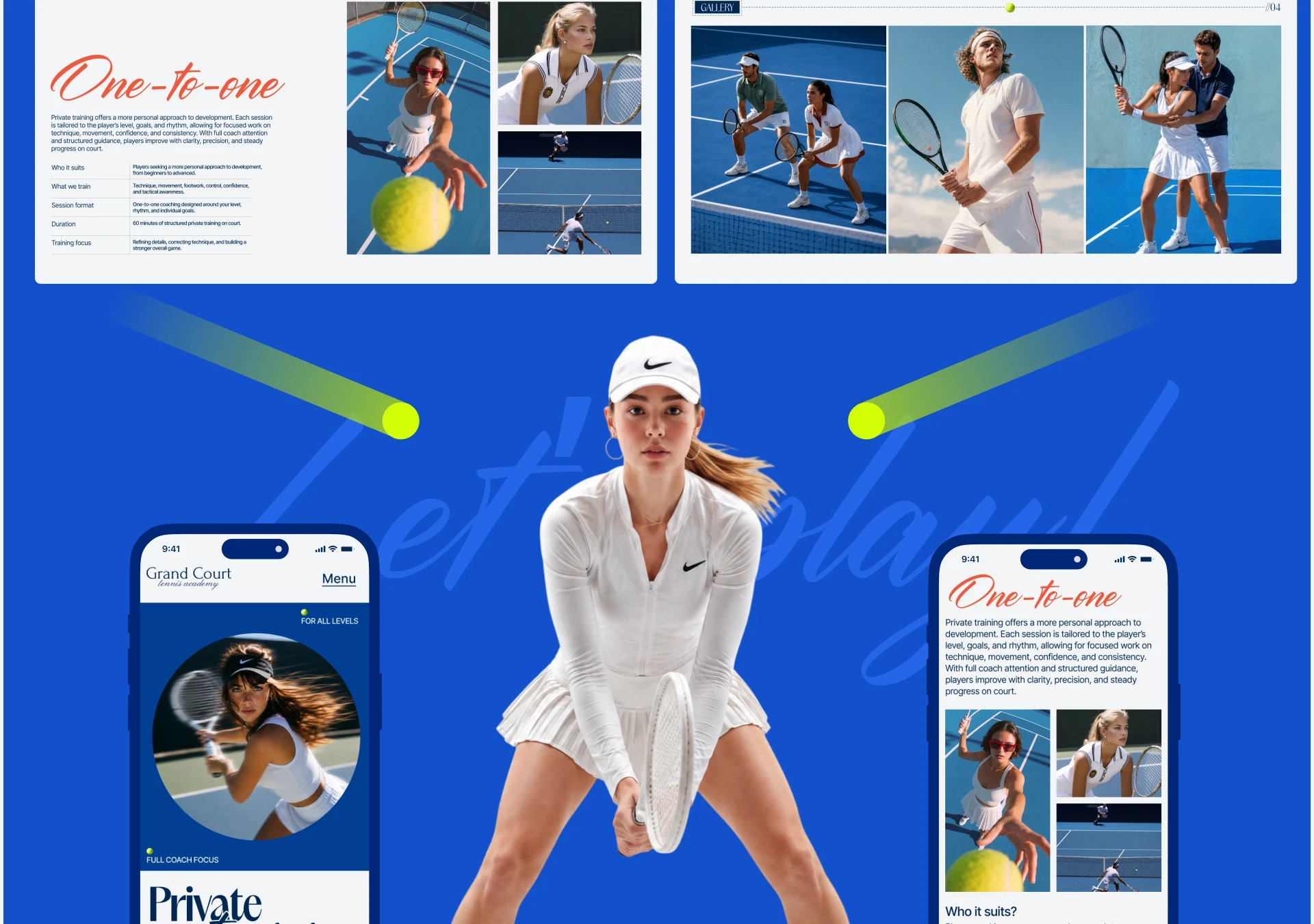 GRAND COURT — Tennis School Website Design | UX/UI — Изображение №9 — Интерфейсы на Dprofile