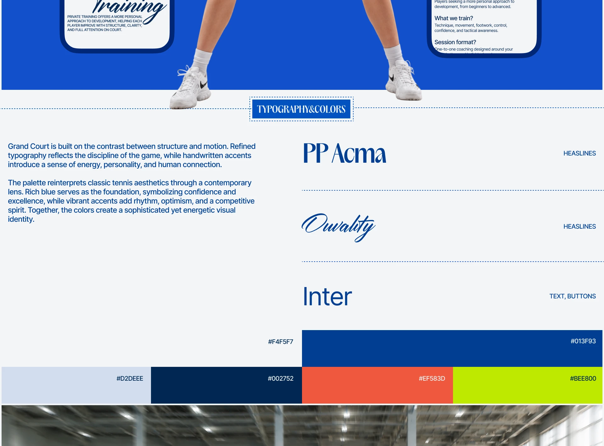 GRAND COURT — Tennis School Website Design | UX/UI — Изображение №10 — Интерфейсы на Dprofile