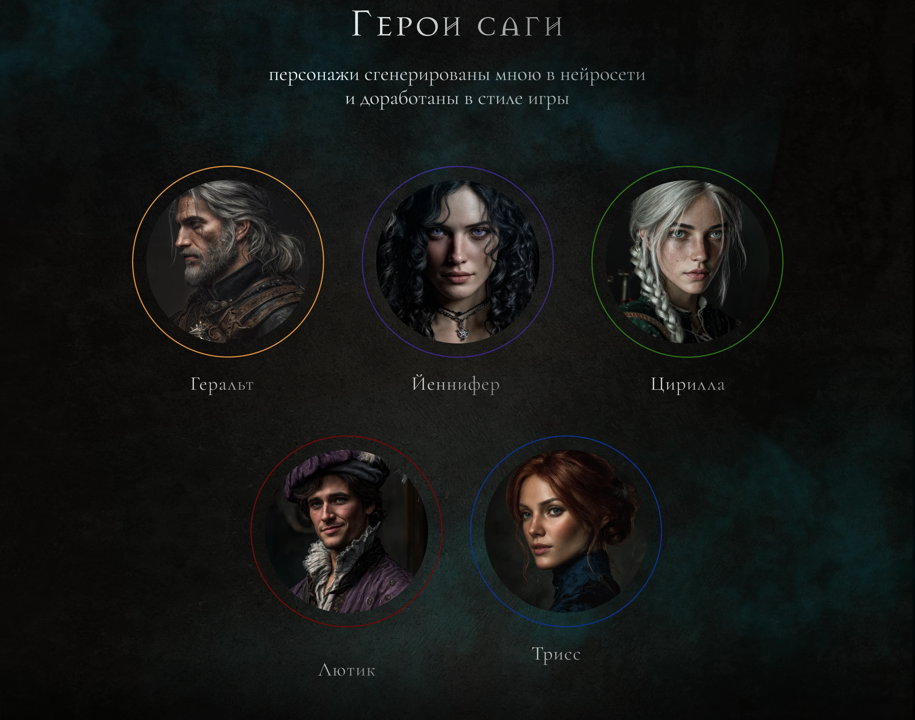 Презентация к саге "Ведьмак". Witcher — Изображение №3 — Интерфейсы, Графика на Dprofile