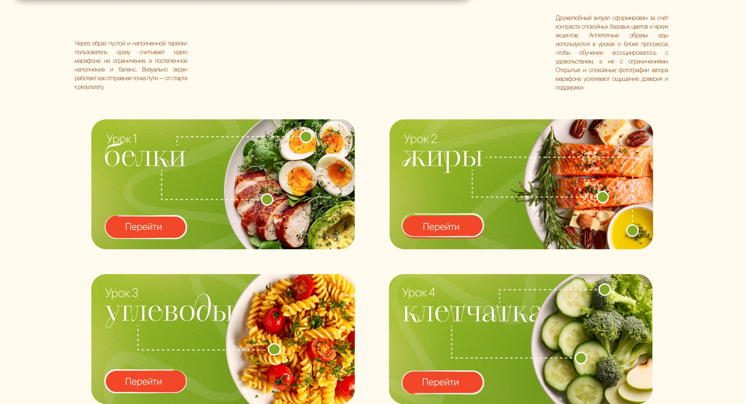 Дизайн GetCourse (Геткурс) для врача-нутрициолога — Изображение №7 — Интерфейсы, Брендинг на Dprofile