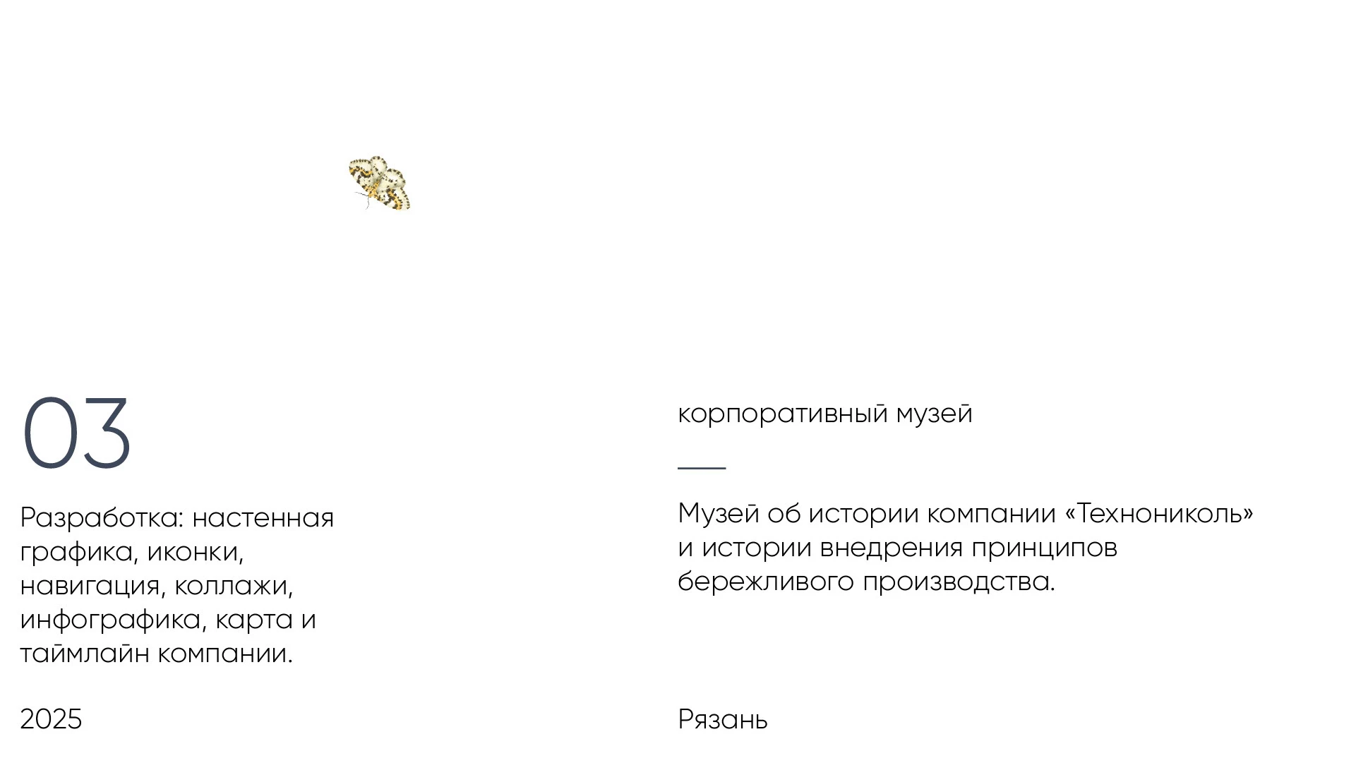 Дизайн портфолио (выставки, инсталляции и музеи) — Изображение №13 — Брендинг, Графика на Dprofile