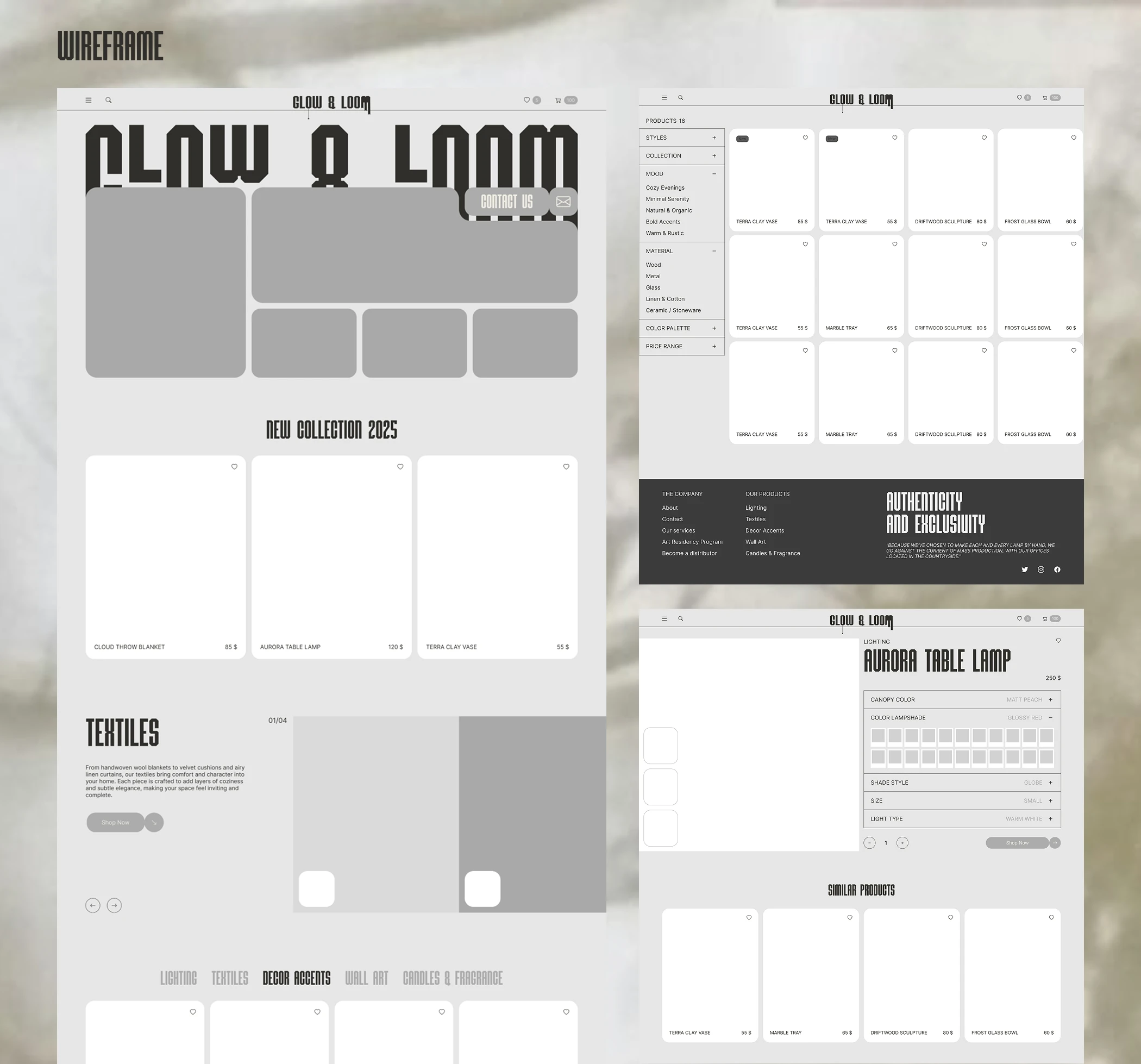 Online Interior Store| UX/UI Design | Web Design — Изображение №7 — Интерфейсы, Брендинг на Dprofile