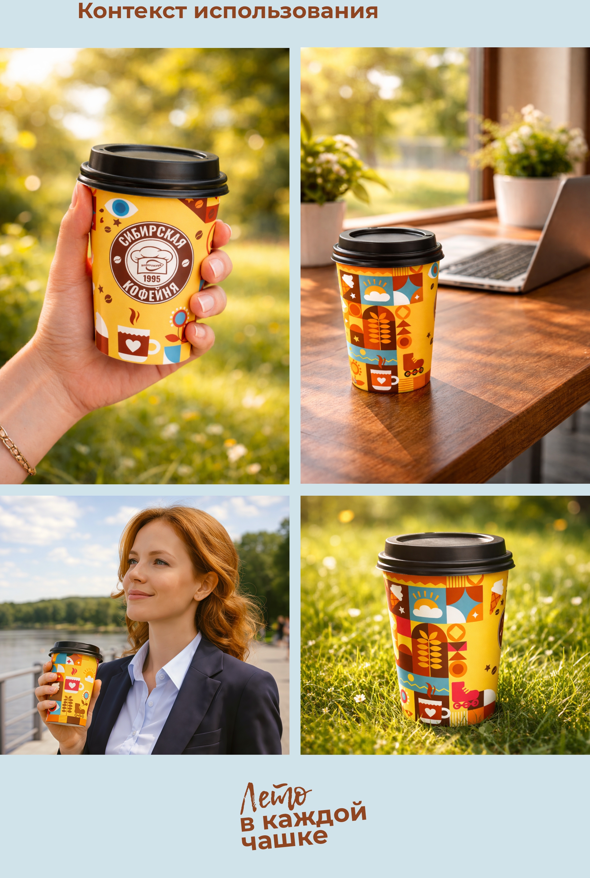 Летний дизайн стакана для кофе — Изображение №6 — Брендинг, Графика на Dprofile