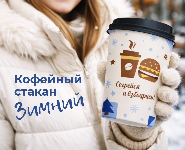 Зимний дизайн стаканов на Dprofile