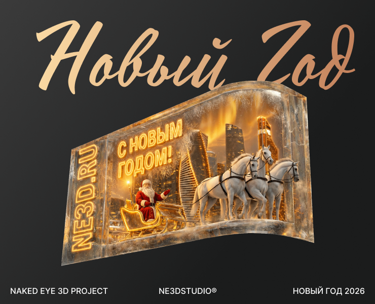 Новый Год — Naked Eye 3D — 3D, Анимация на Dprofile