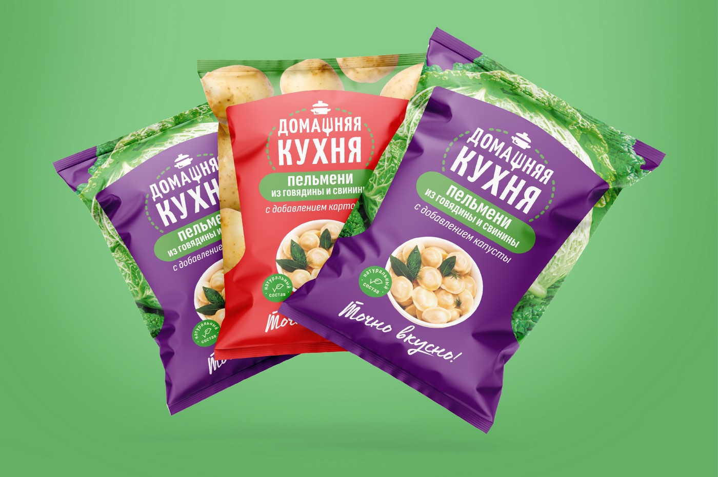 упаковка пельменей "Домашняя кухня" — Изображение №1 — Брендинг на Dprofile