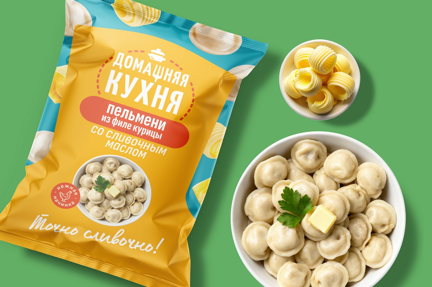упаковка пельменей "Домашняя кухня" — Изображение №8 — Брендинг на Dprofile