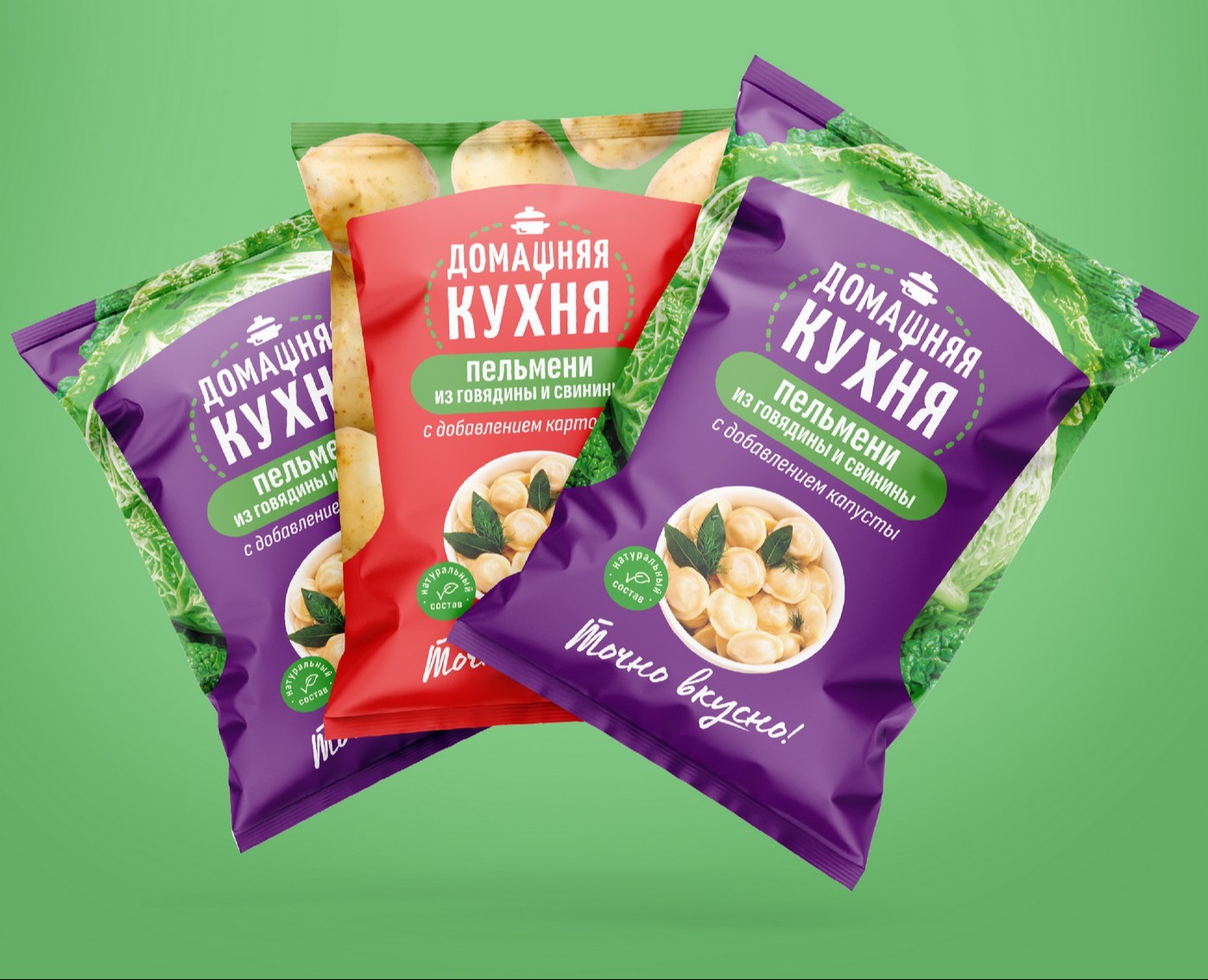 упаковка пельменей "Домашняя кухня" на Dprofile