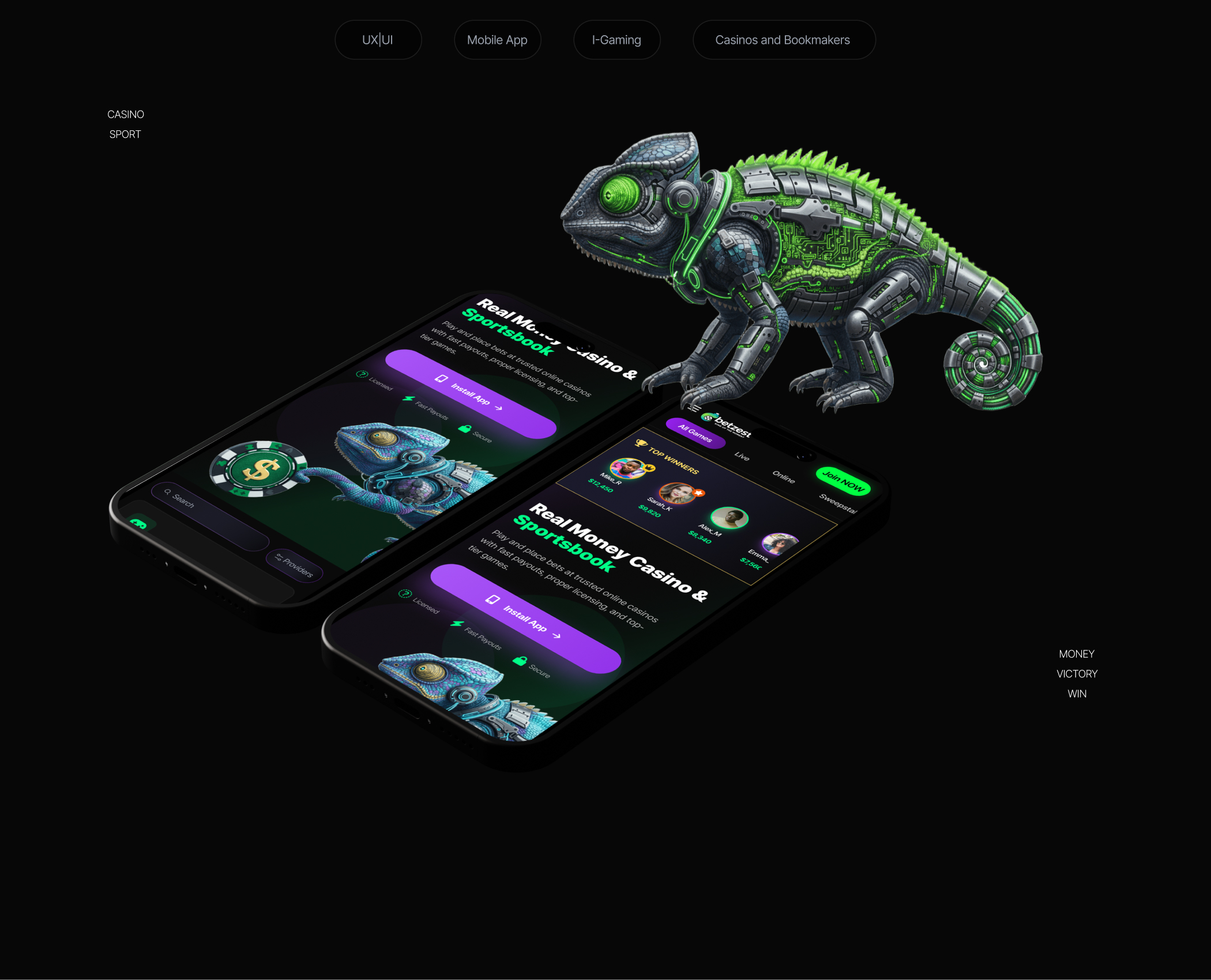 Casino and Bookmakers — Изображение №6 — Интерфейсы на Dprofile