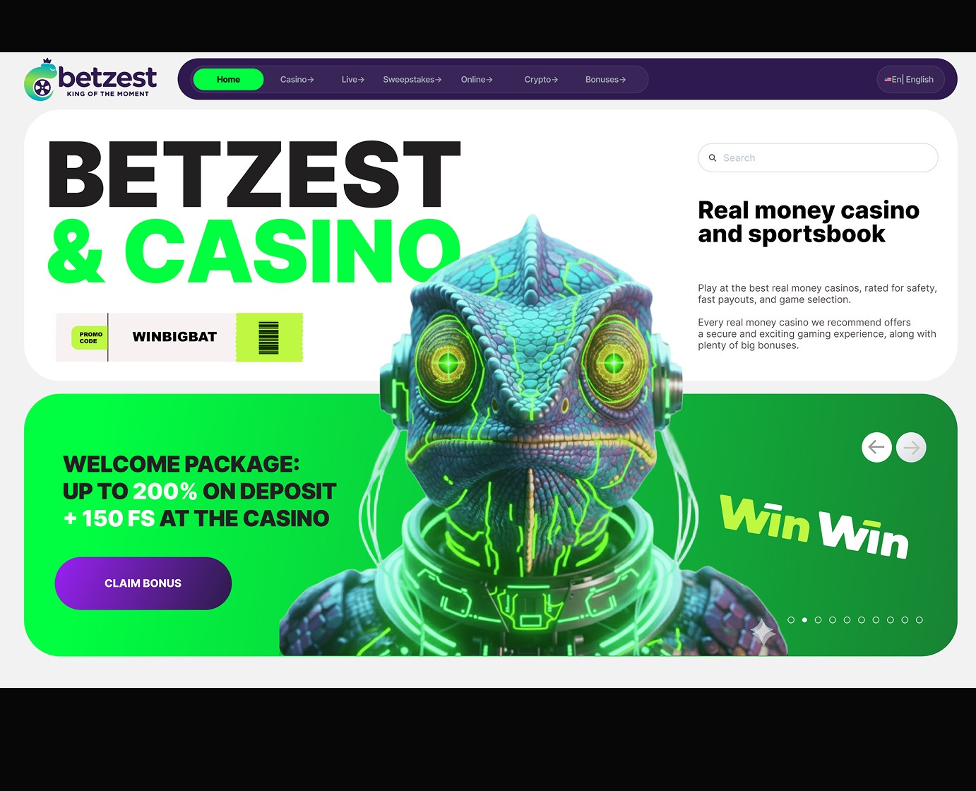 Casino and Bookmakers — Интерфейсы на Dprofile