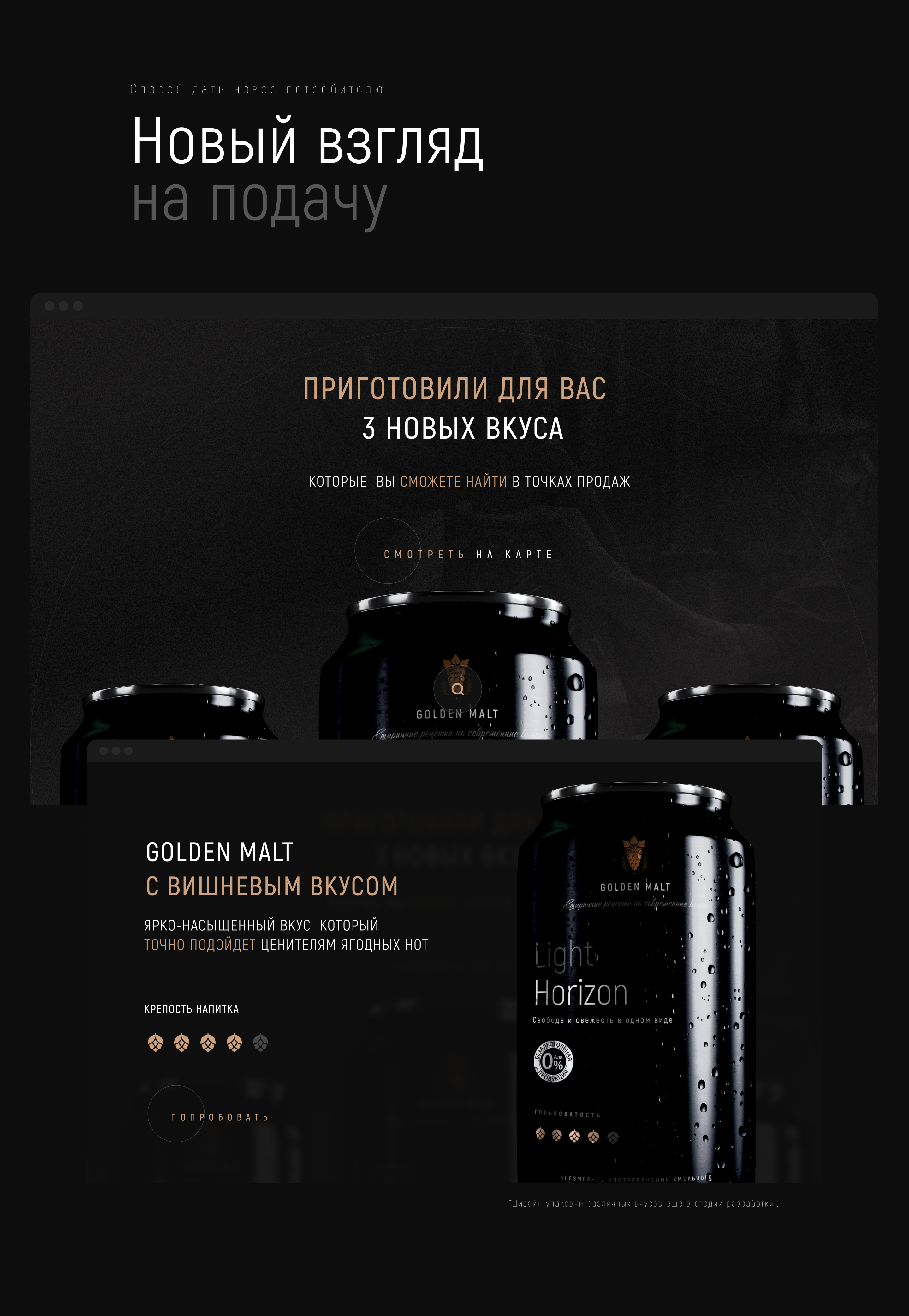 PREMIUM BEER | GOLDEN MATE — Изображение №8 — Интерфейсы, Маркетинг на Dprofile