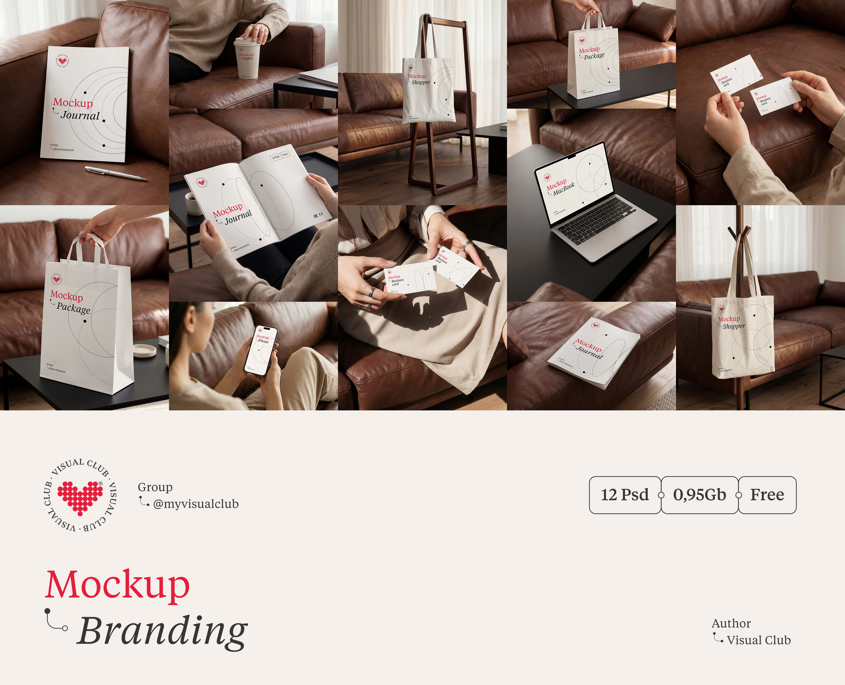 Бесплатные ИИ-мокапы для брендинга на коже | Mockup — Изображение №1 — Брендинг, Графика на Dprofile