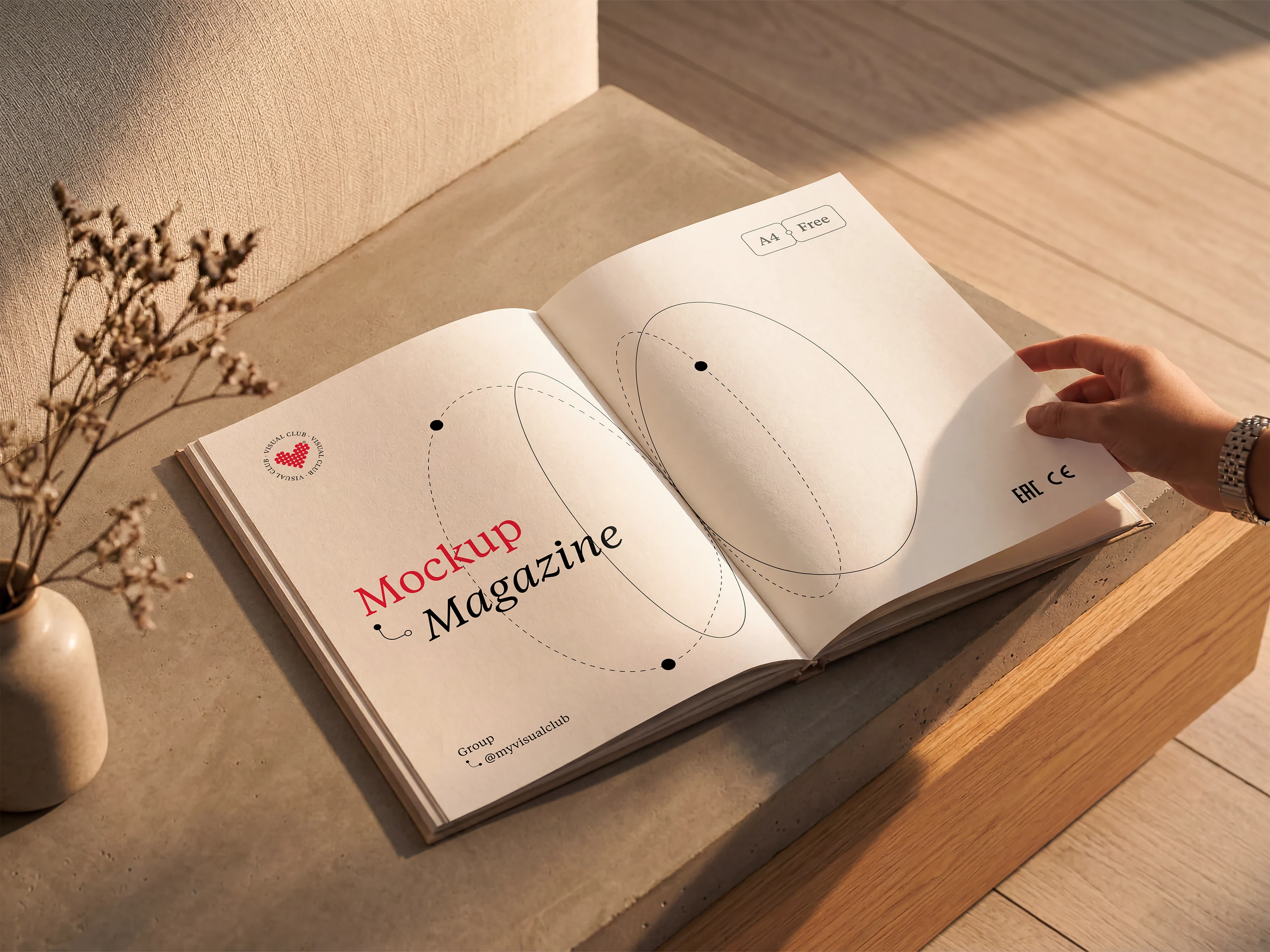 Коллекция бесплатных 7 PSD мокапов журнала формата А5 | Mockup — Изображение №5 — Графика, Нейро на Dprofile