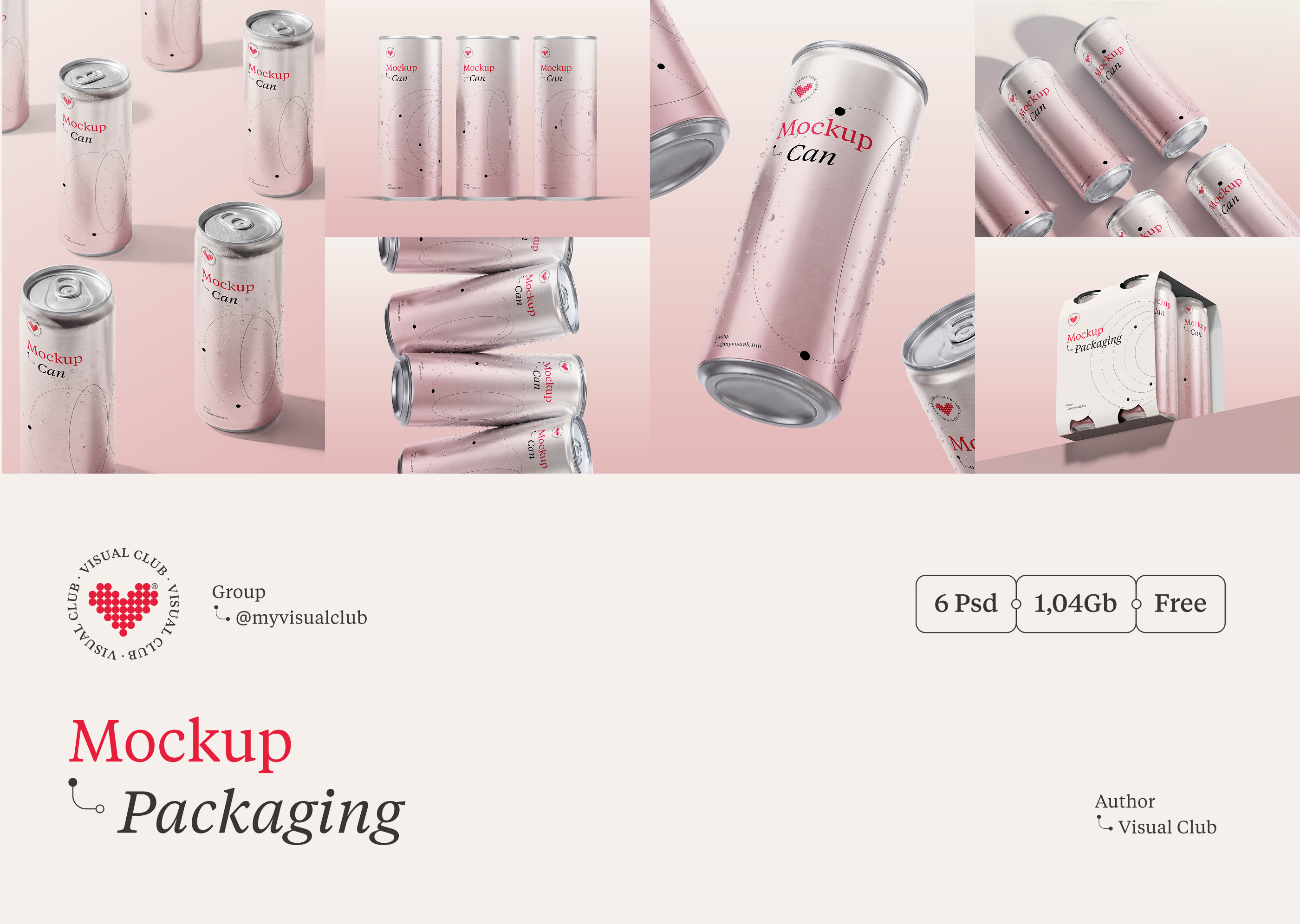 Бесплатные ИИ-мокапы металлической банки | Mockup — Изображение №1 — Брендинг, Графика на Dprofile