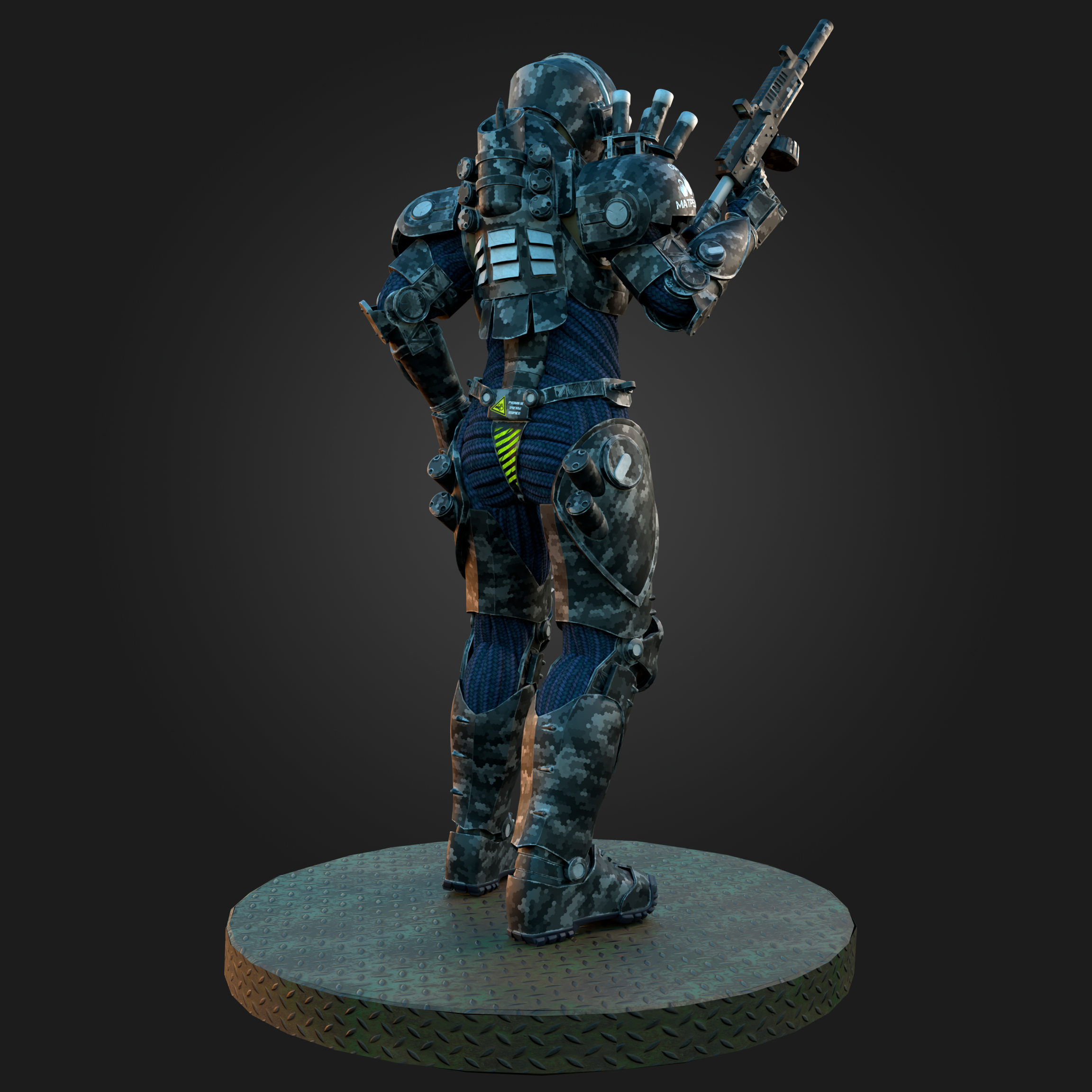 Скафандр с элементами экзоскелета "Матрёшка" — Изображение №5 — Иллюстрация, 3D на Dprofile