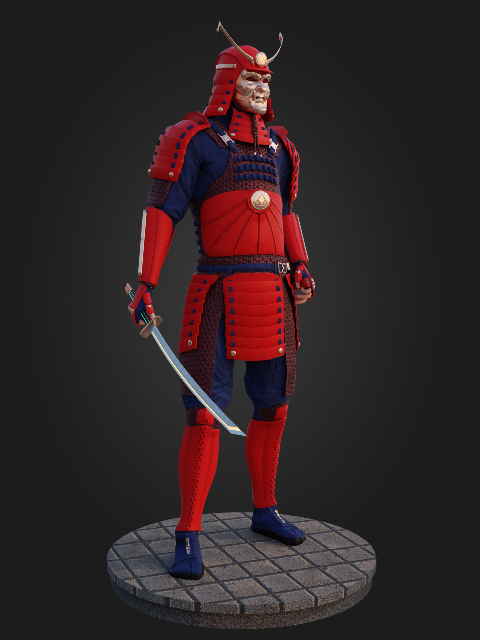 Кибер-самурай — Изображение №1 — Иллюстрация, 3D на Dprofile