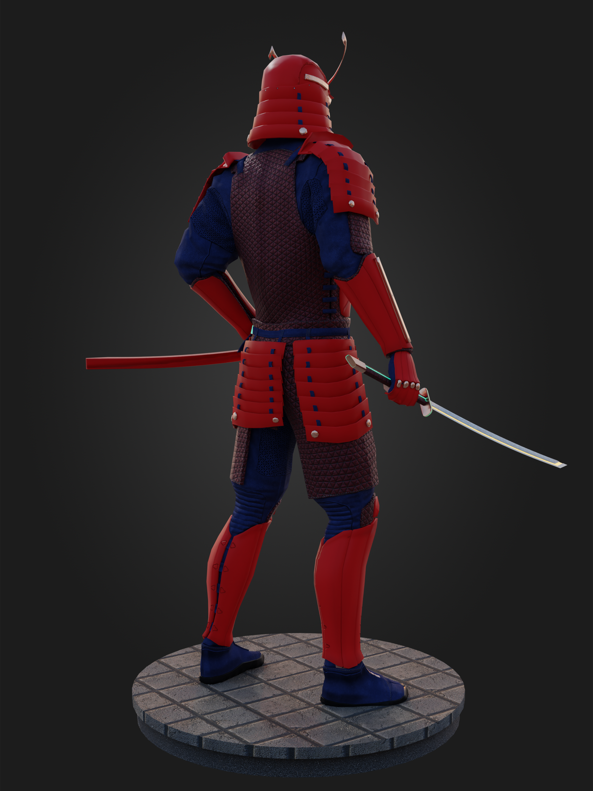 Кибер-самурай — Изображение №4 — Иллюстрация, 3D на Dprofile