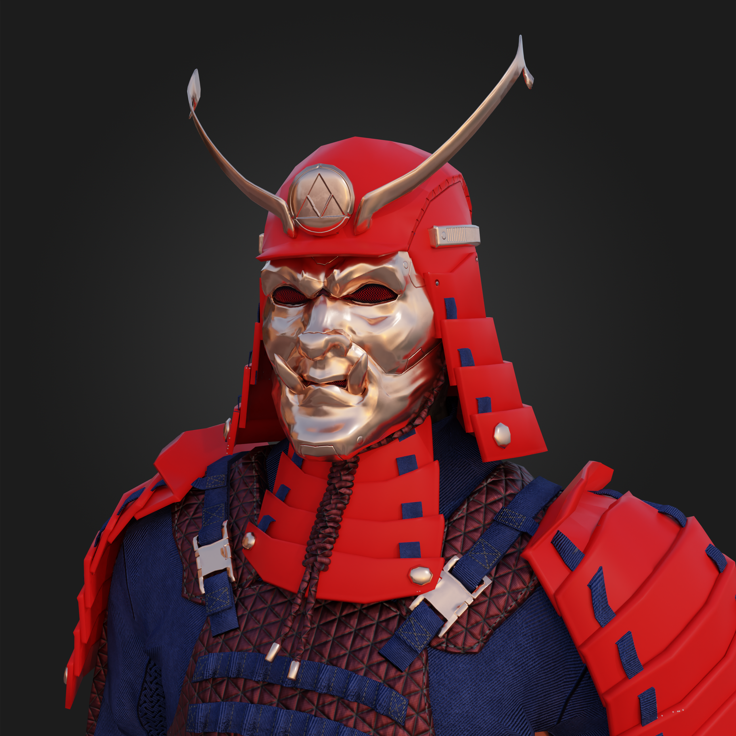 Кибер-самурай — Изображение №5 — Иллюстрация, 3D на Dprofile