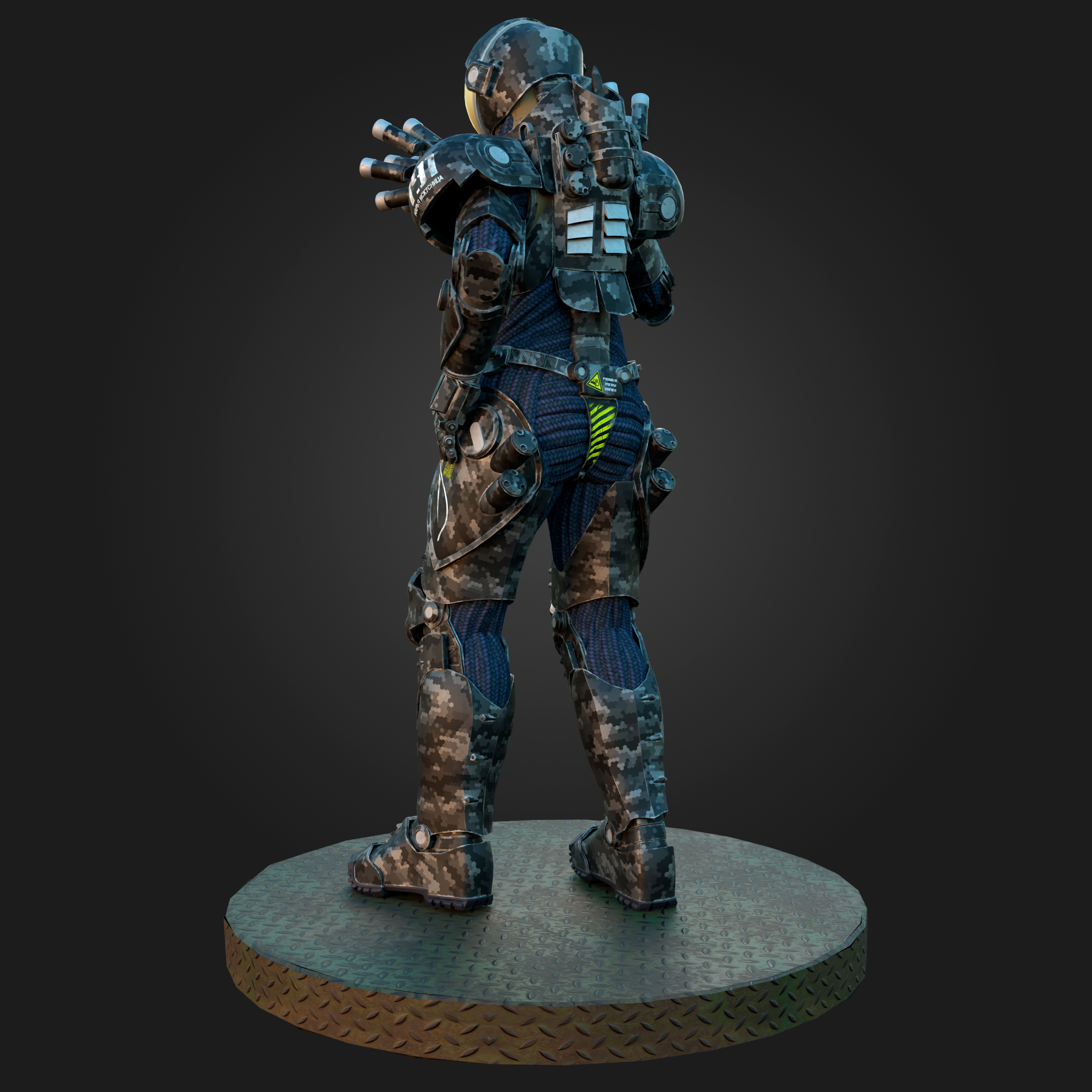 Скафандр с элементами экзоскелета "Матрёшка" — Изображение №4 — Иллюстрация, 3D на Dprofile